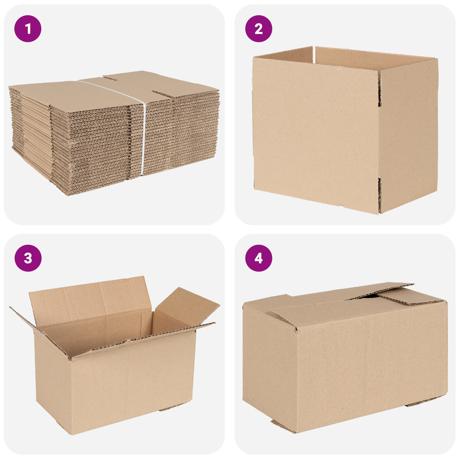 Folding Box 50 pcs 24x13x13 cm Cardboard - Image 6