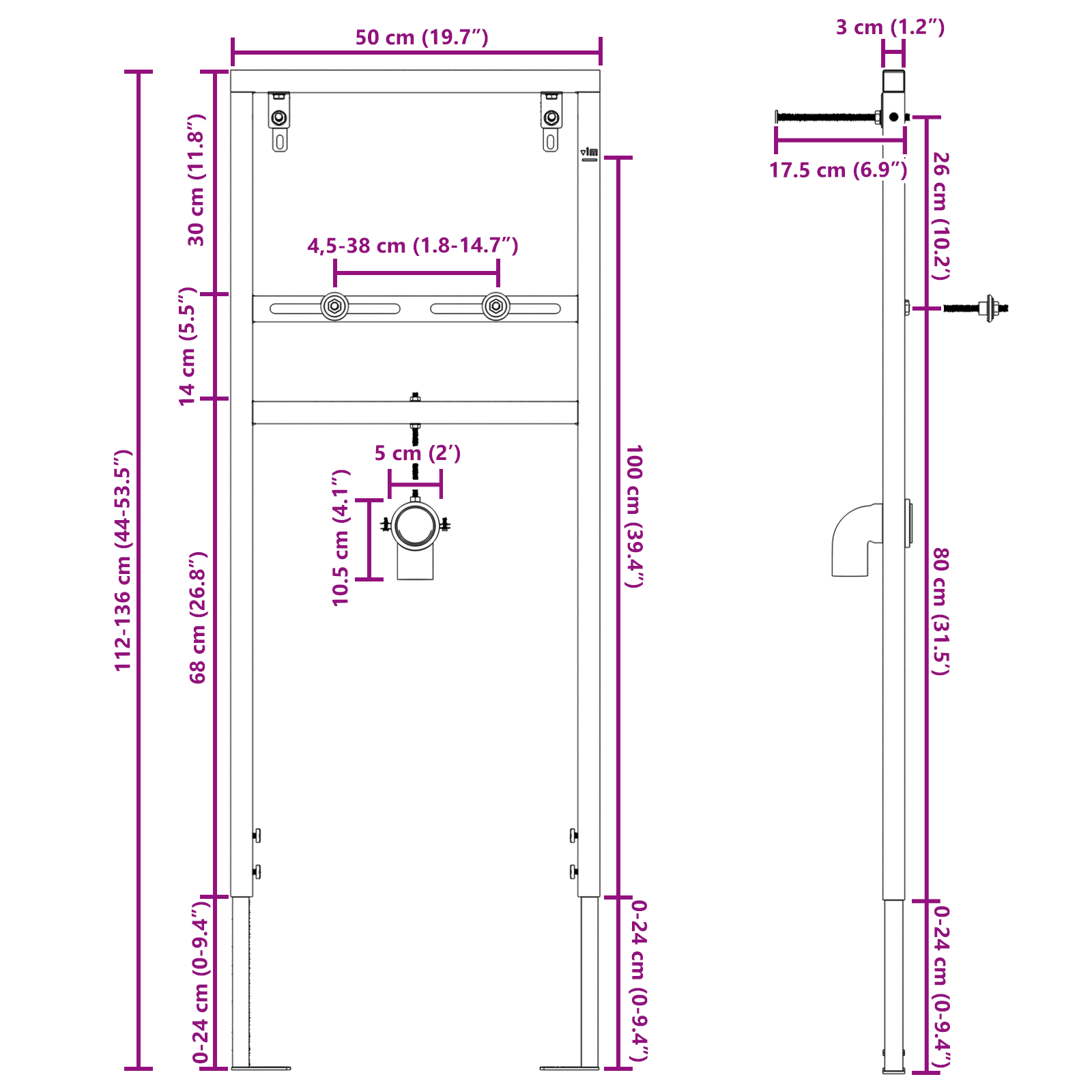 Estructura De Lavabo, Estructura De Lavabo,accesorio De Baño Industrial vidaXL - Imagen 23 de 33
