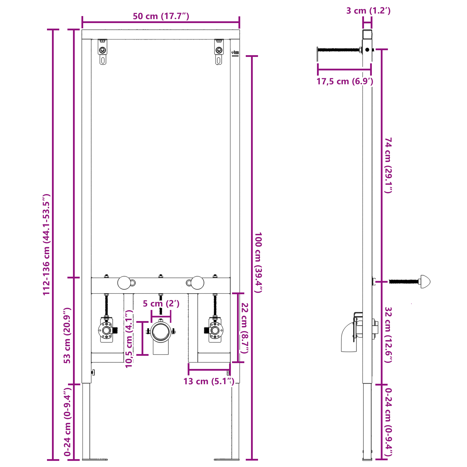 Estructura De Lavabo, Estructura De Lavabo,accesorio De Baño Industrial vidaXL - Imagen 13 de 33