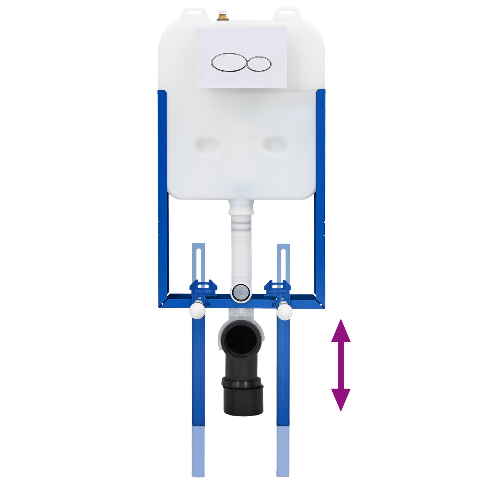 Bathroom Accessory Mounts White Plastic 50 x 8 x 131 cm - Image 9