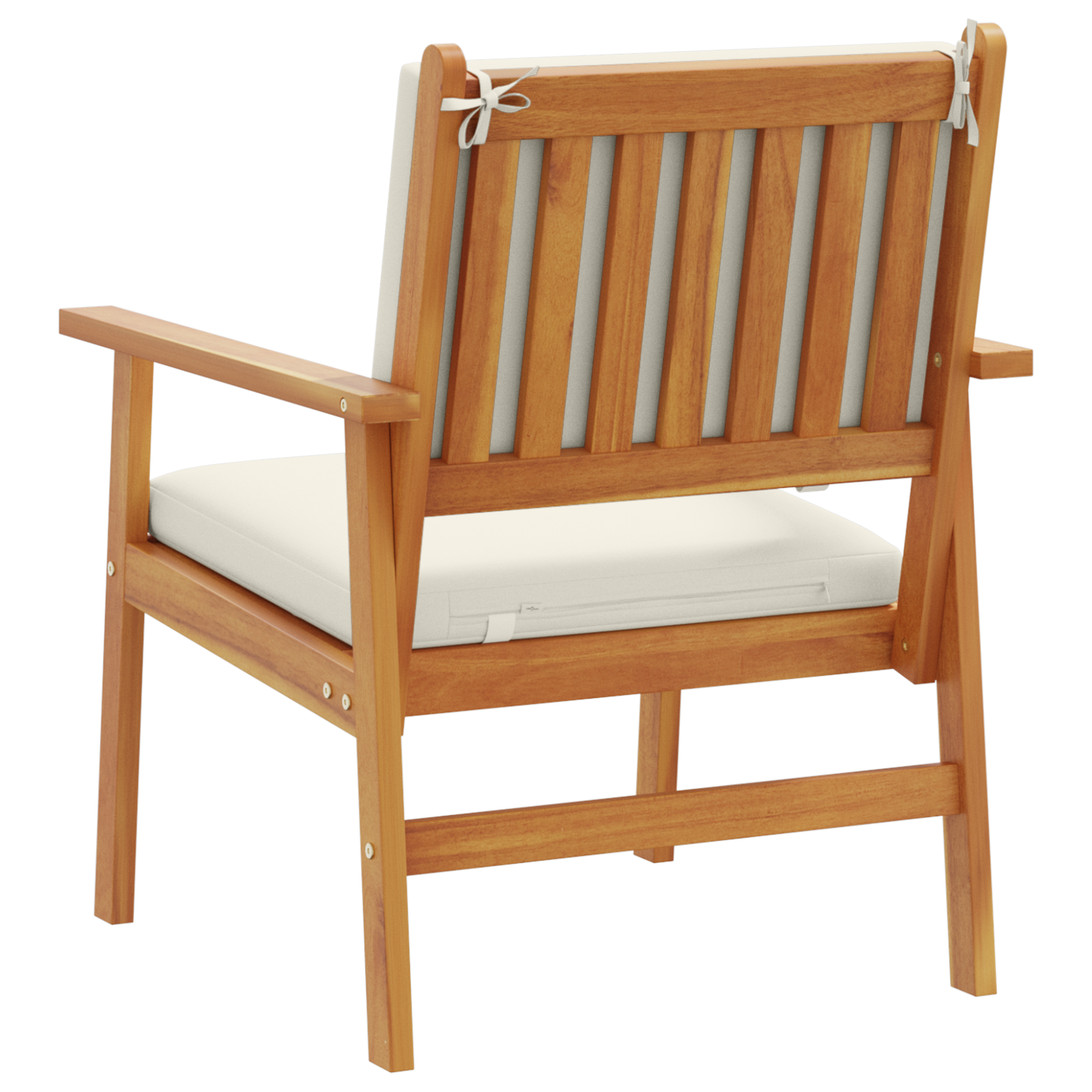 Garden Chairs 2 pcs with Cushions Solid Wood Acacia - Image 5