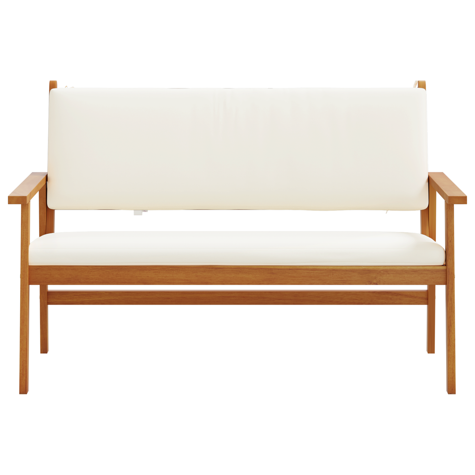 Garden Bench with Cushions Solid Wood Acacia - Image 2