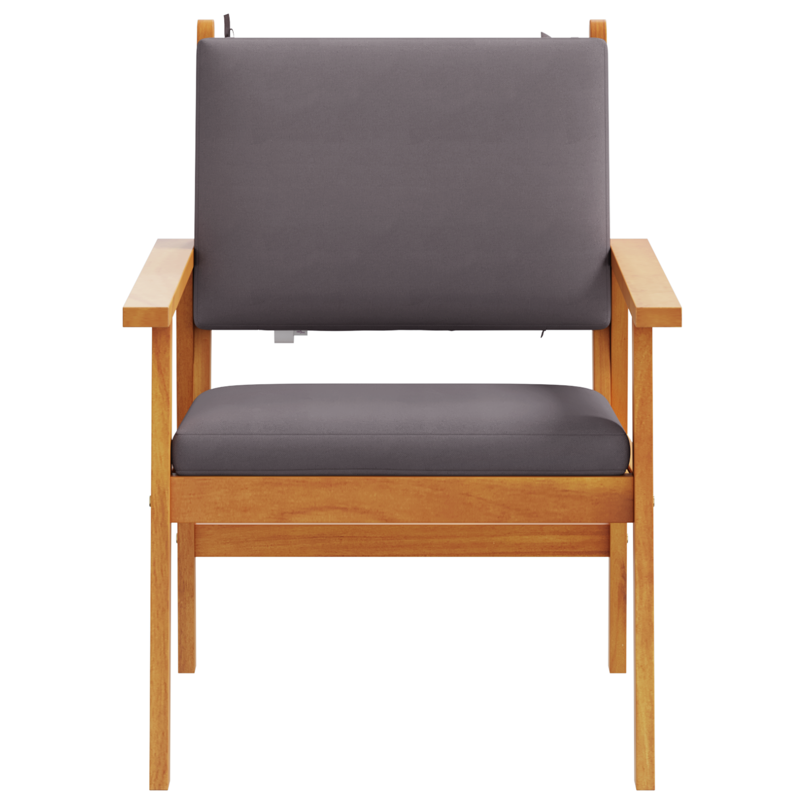 Garden Chairs 2 pcs with Cushions Solid Wood Acacia - Image 6