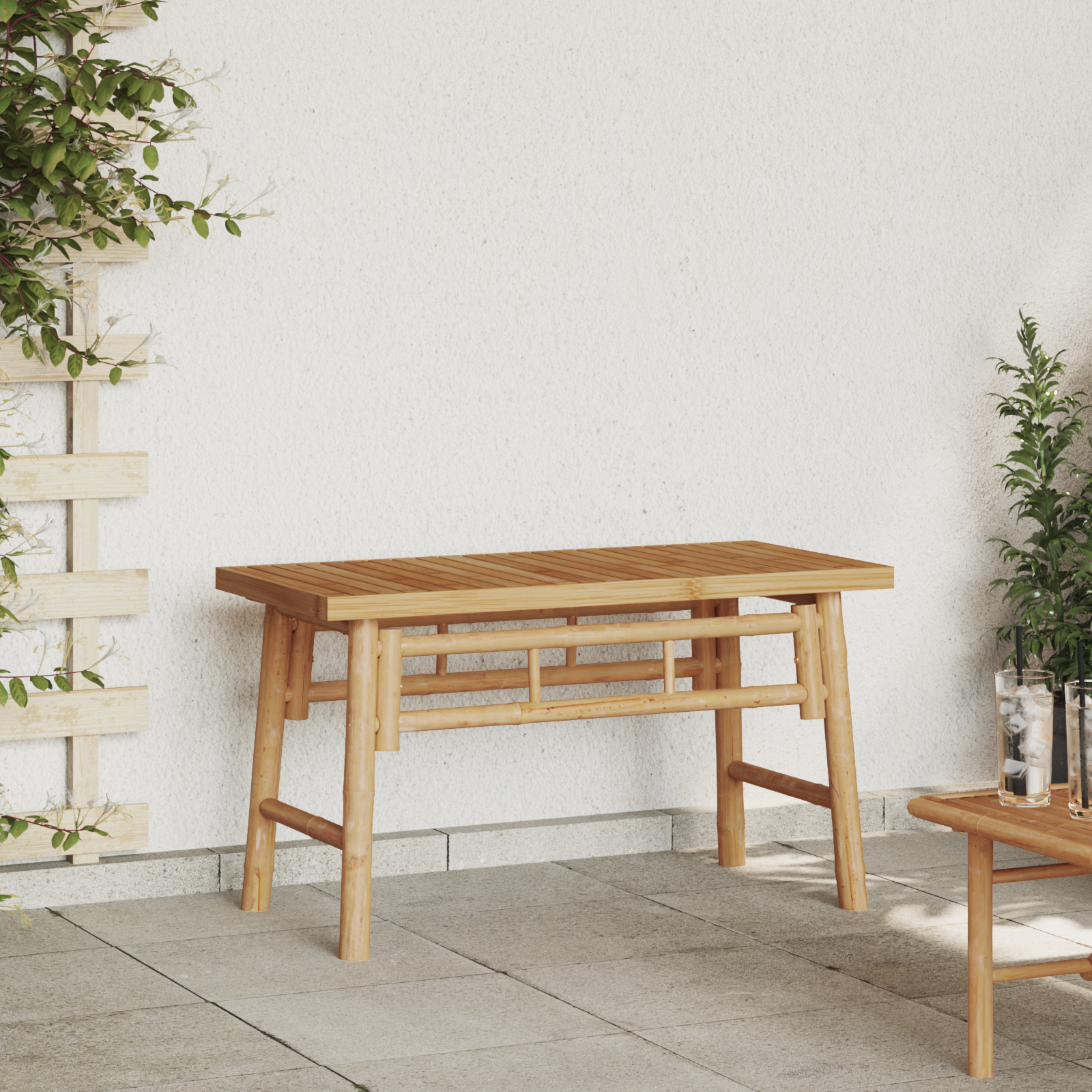 Bambusbank, Außenmöbel, Gartenmöbel vidaXL - Zdjęcie 2 z 11