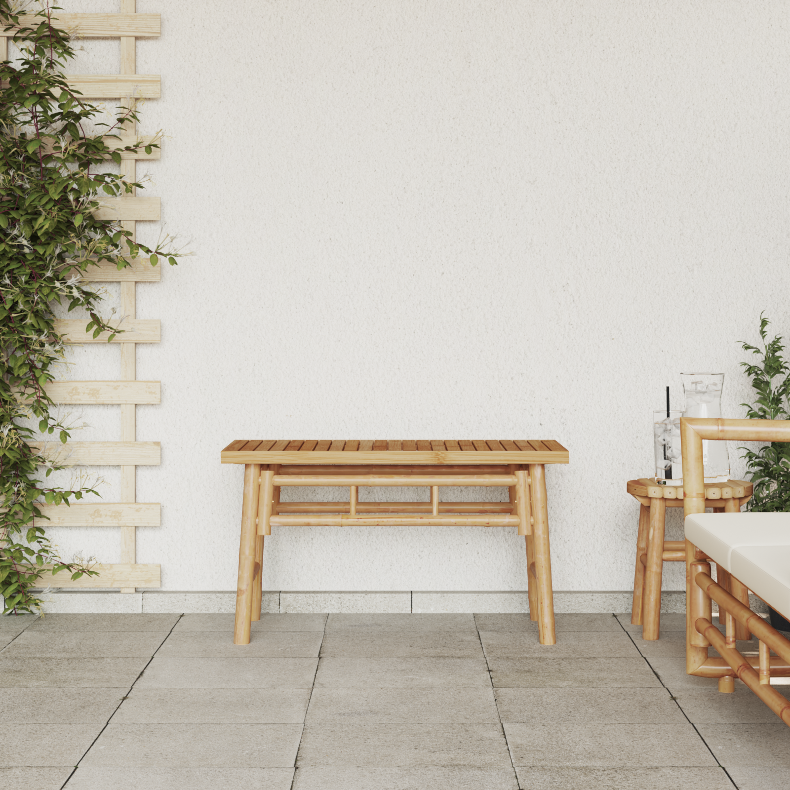 Bambusbank, Außenmöbel, Gartenmöbel vidaXL - Zdjęcie 4 z 11