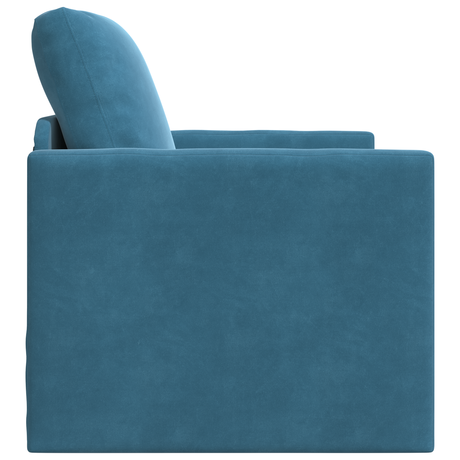 Floor Sofa Bed 2-in-1 Blue 74x77x81 cm Velvet - Image 6