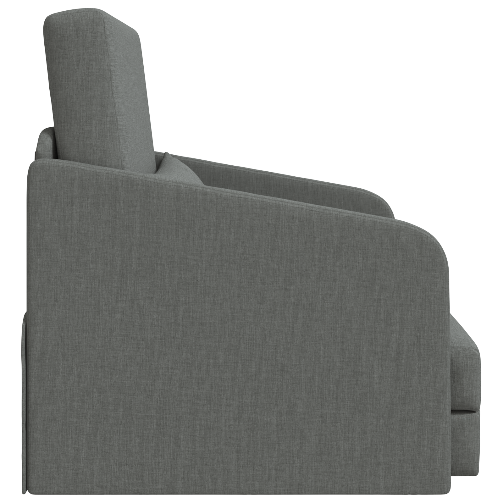 Floor Sofa Bed 2-in-1 Dark Grey 65x80x83 cm Fabric - Image 6