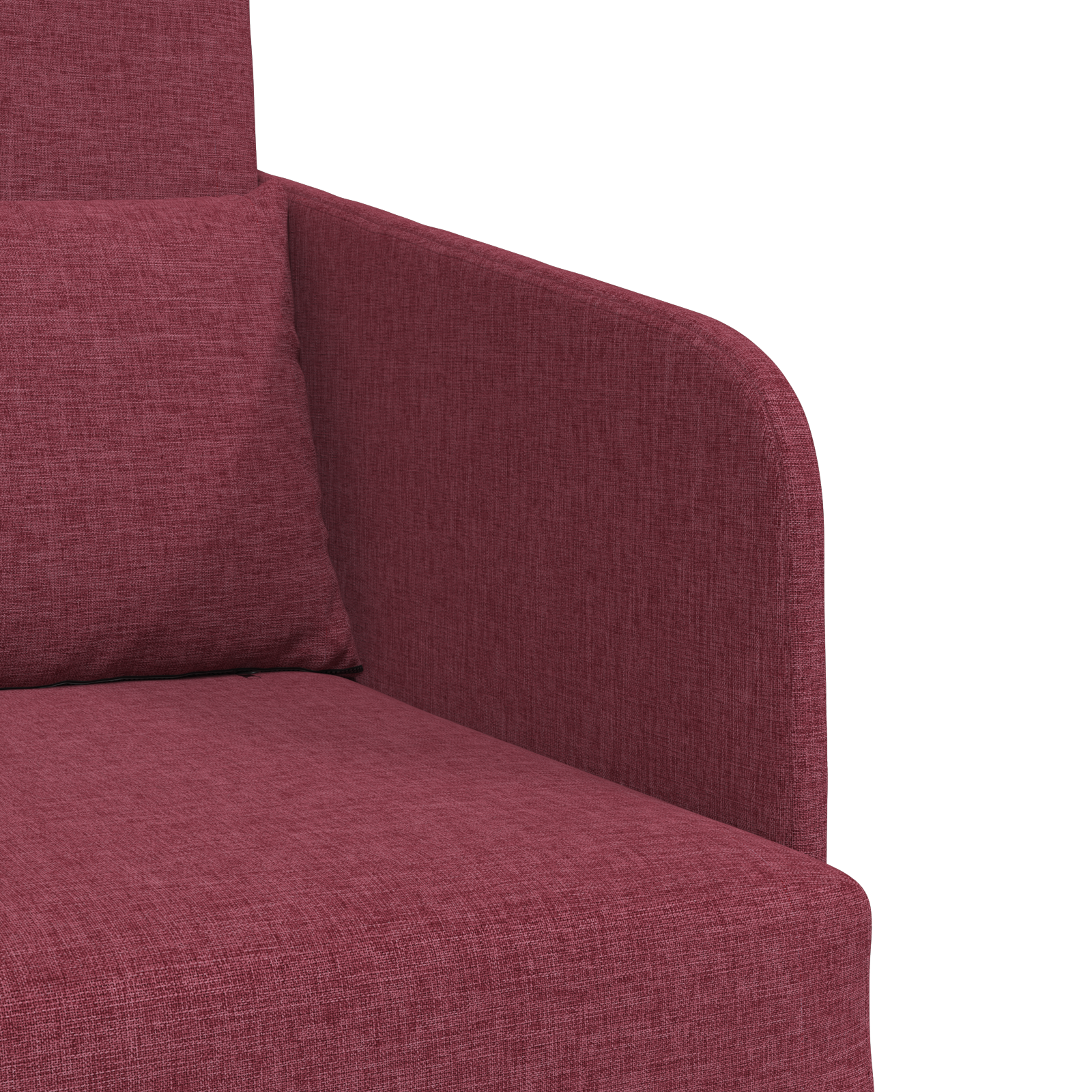 Floor Sofa Bed 2-in-1 Wine Red 65x80x83 cm Fabric - Image 8
