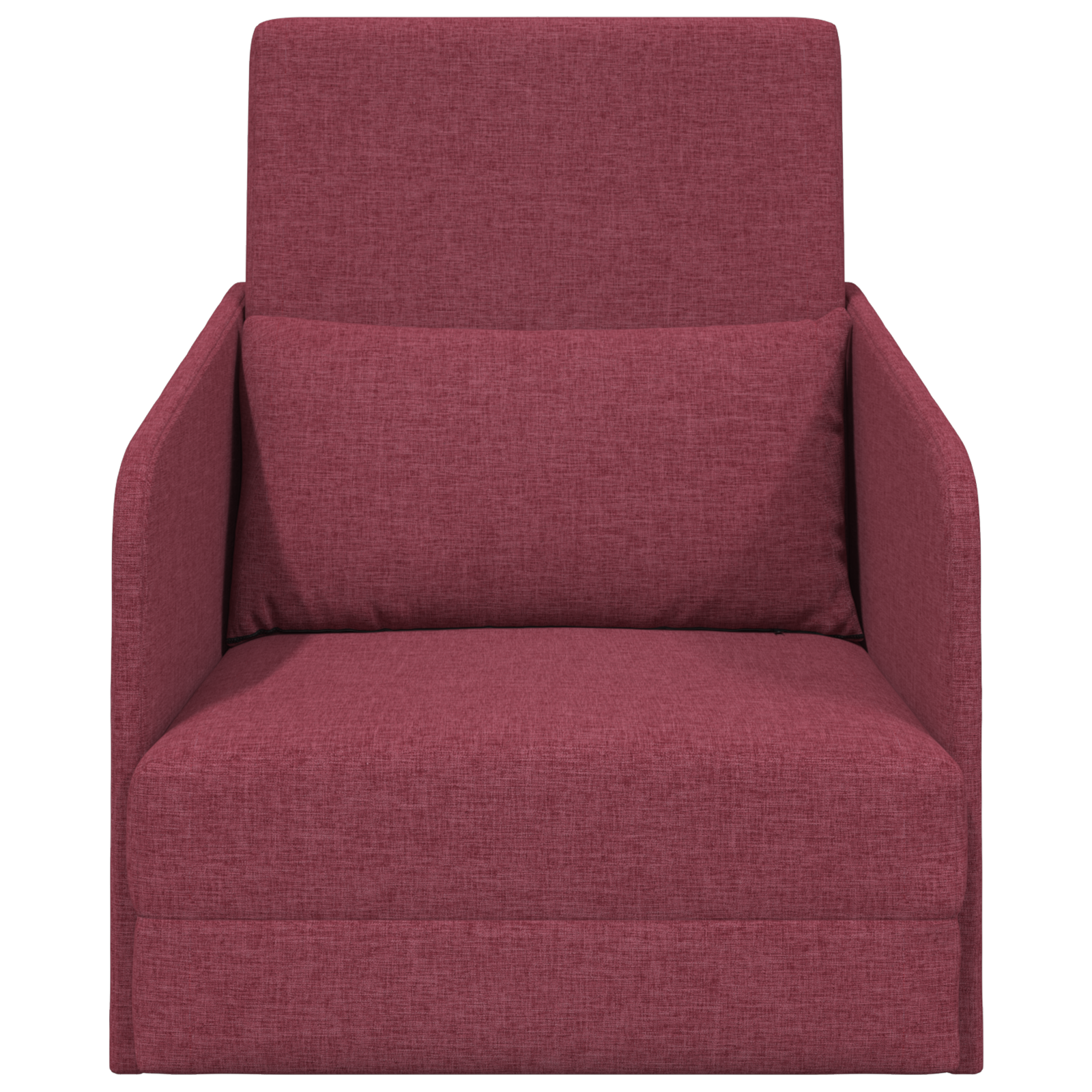 Floor Sofa Bed 2-in-1 Wine Red 65x80x83 cm Fabric - Image 5