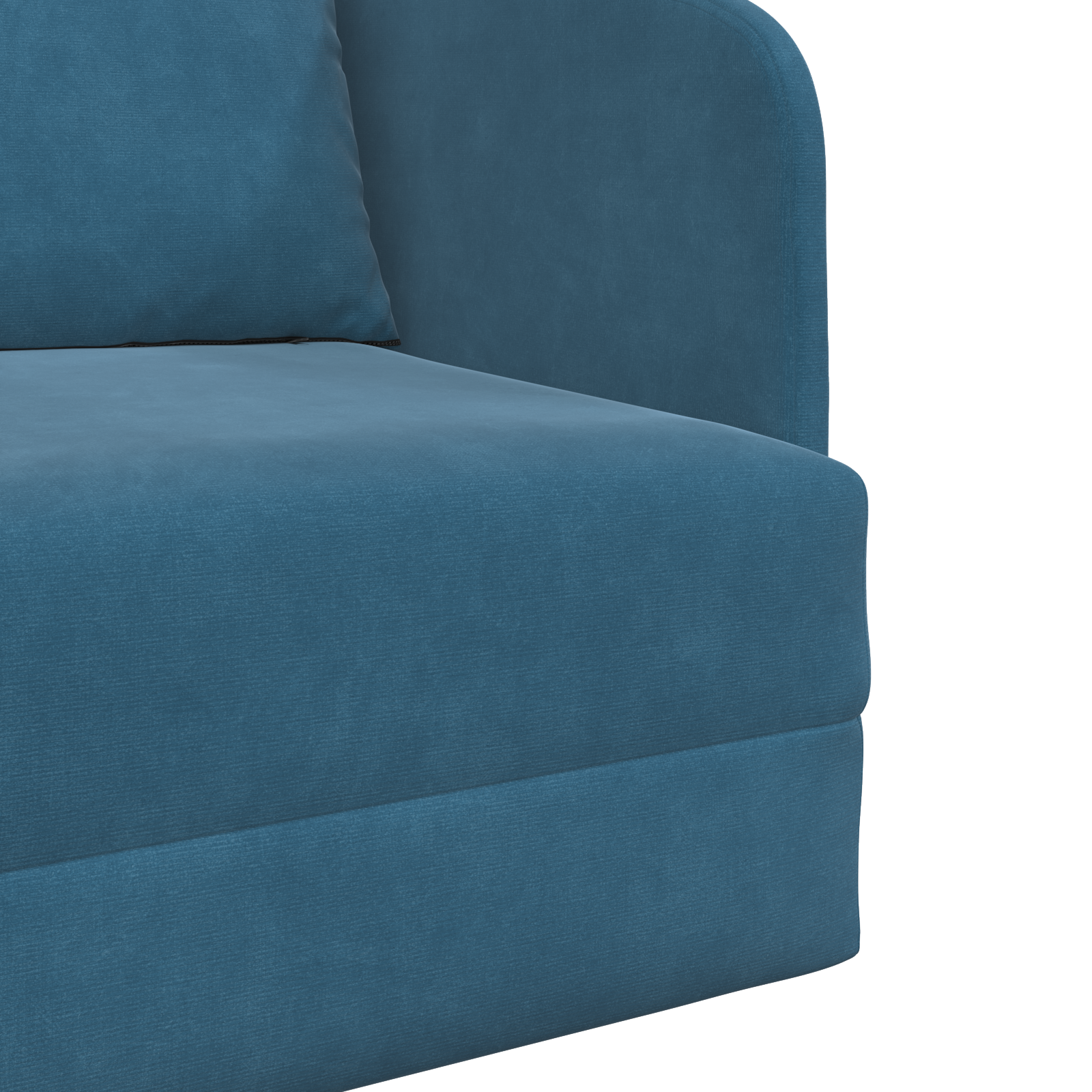 Floor Sofa Bed 2-in-1 Blue 65x80x83 cm Velvet - Image 9