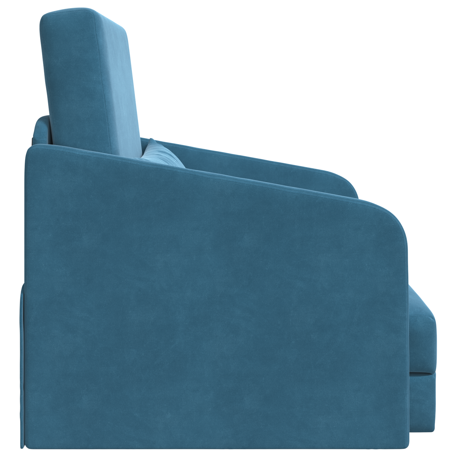 Floor Sofa Bed 2-in-1 Blue 65x80x83 cm Velvet - Image 6