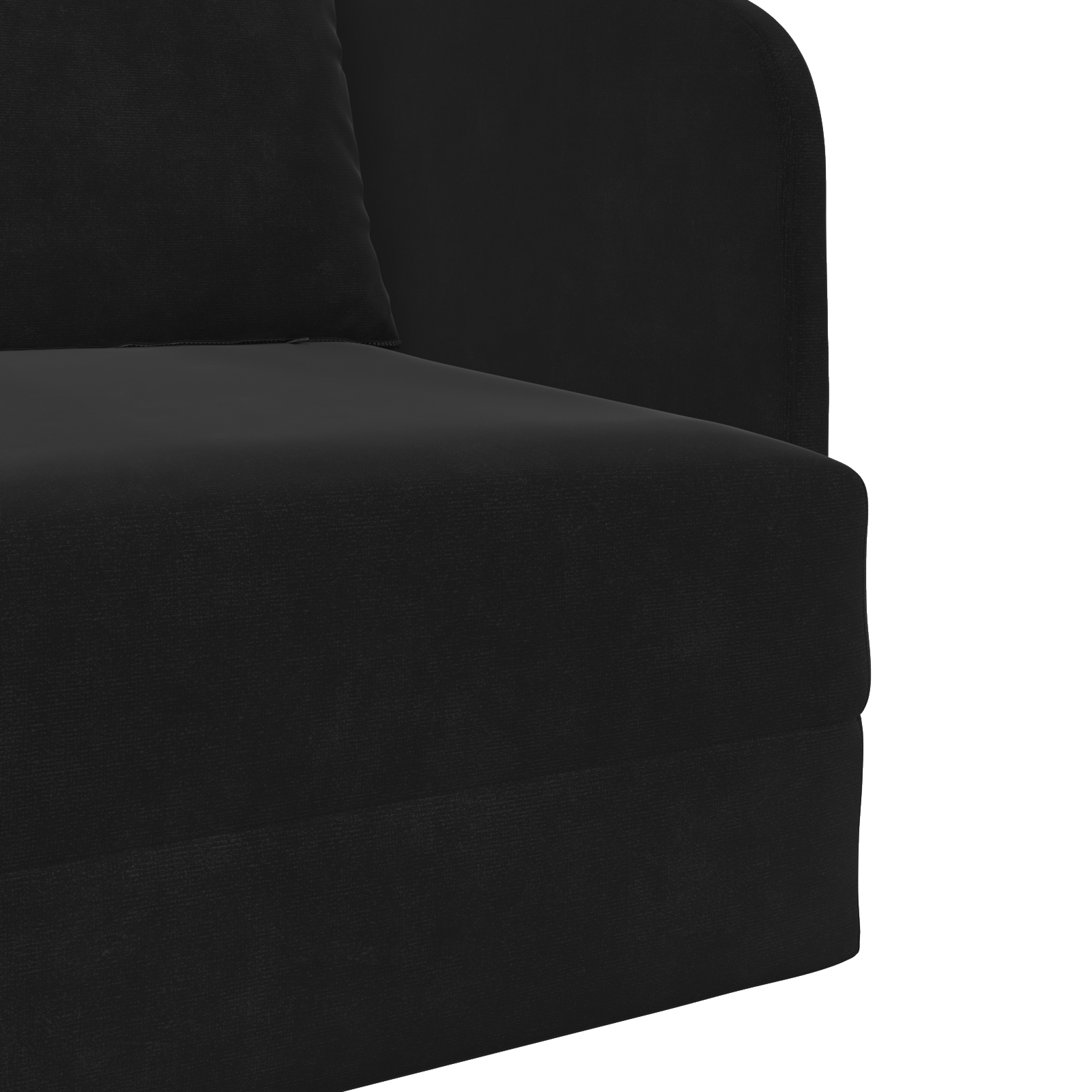 Floor Sofa Bed 2-in-1 Black 65x80x83 cm Velvet - Image 9