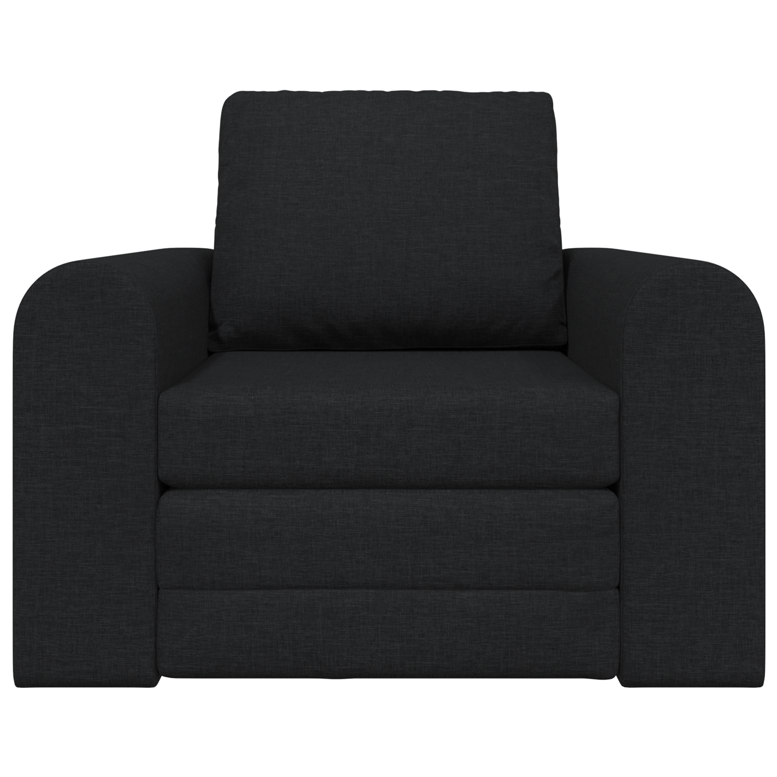 Floor Sofa Bed 2-in-1 Black 98x71x83 cm Fabric - Image 5