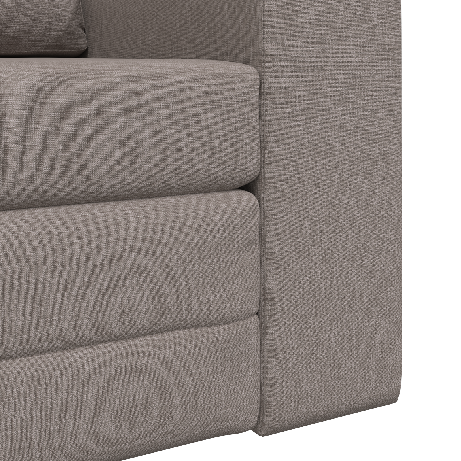 Floor Sofa Bed 2-in-1 Taupe 98x71x83 cm Fabric - Image 9
