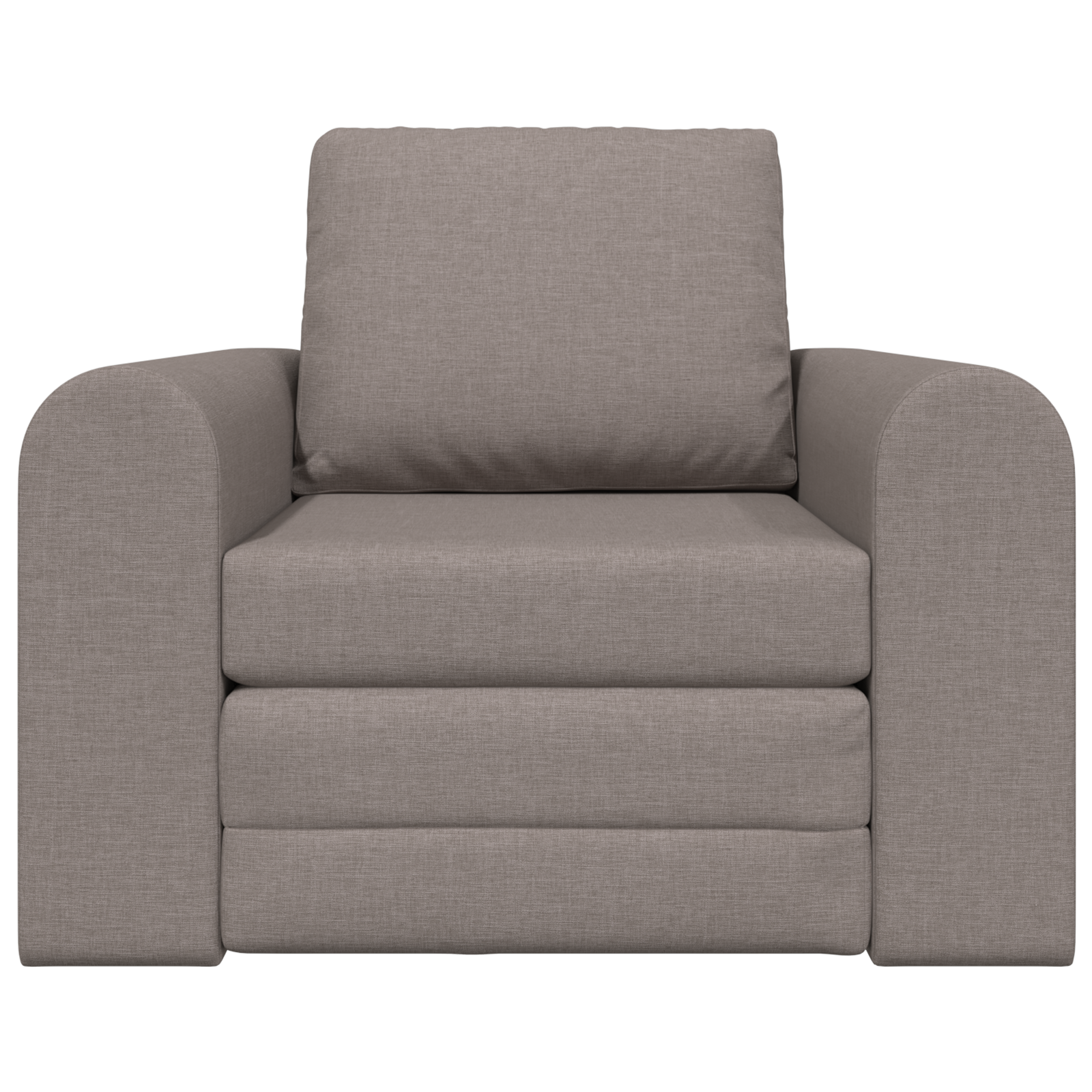 Floor Sofa Bed 2-in-1 Taupe 98x71x83 cm Fabric - Image 5