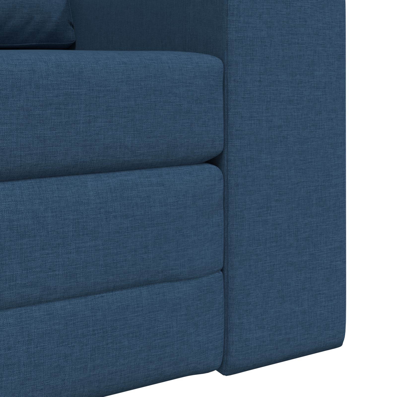 Floor Sofa Bed 2-in-1 Blue 98x71x83 cm Fabric - Image 9