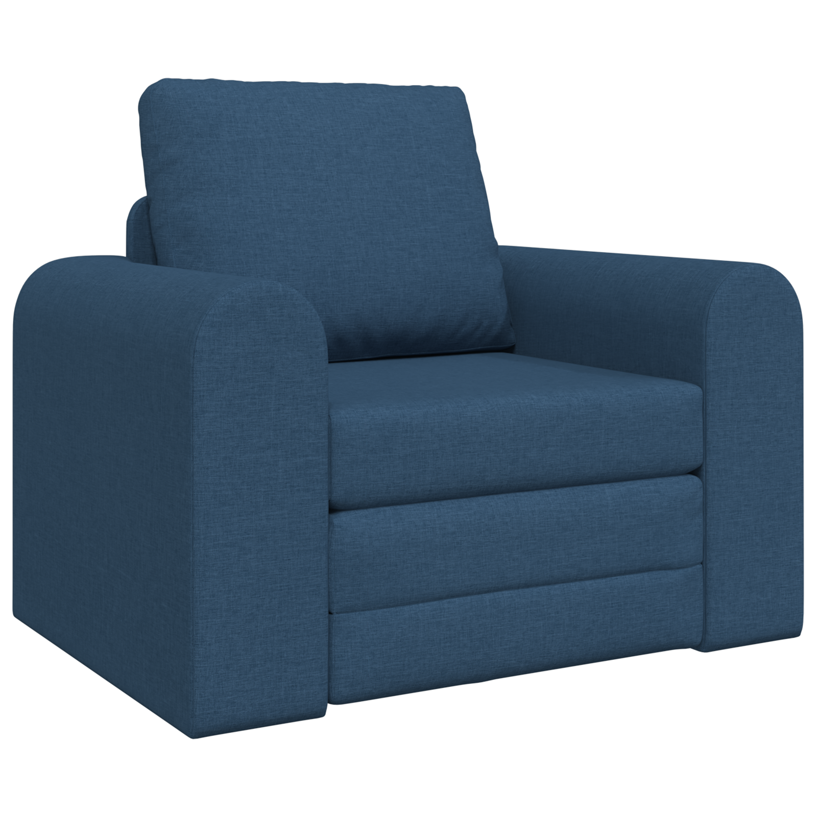 Floor Sofa Bed 2-in-1 Blue 98x71x83 cm Fabric - Image 2
