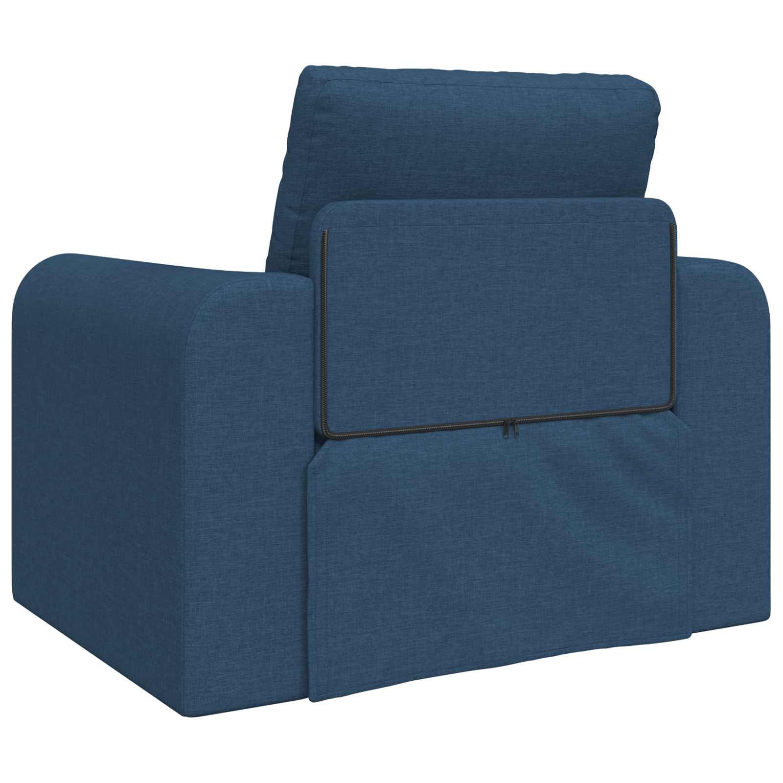 Floor Sofa Bed 2-in-1 Blue 98x71x83 cm Fabric - Image 7