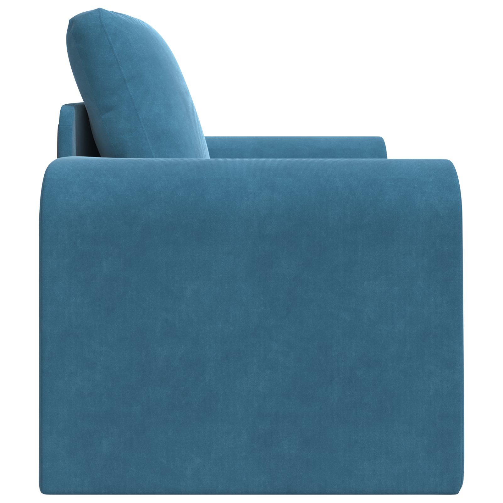 Floor Sofa Bed 2-in-1 Blue 98x71x83 cm Velvet - Image 6
