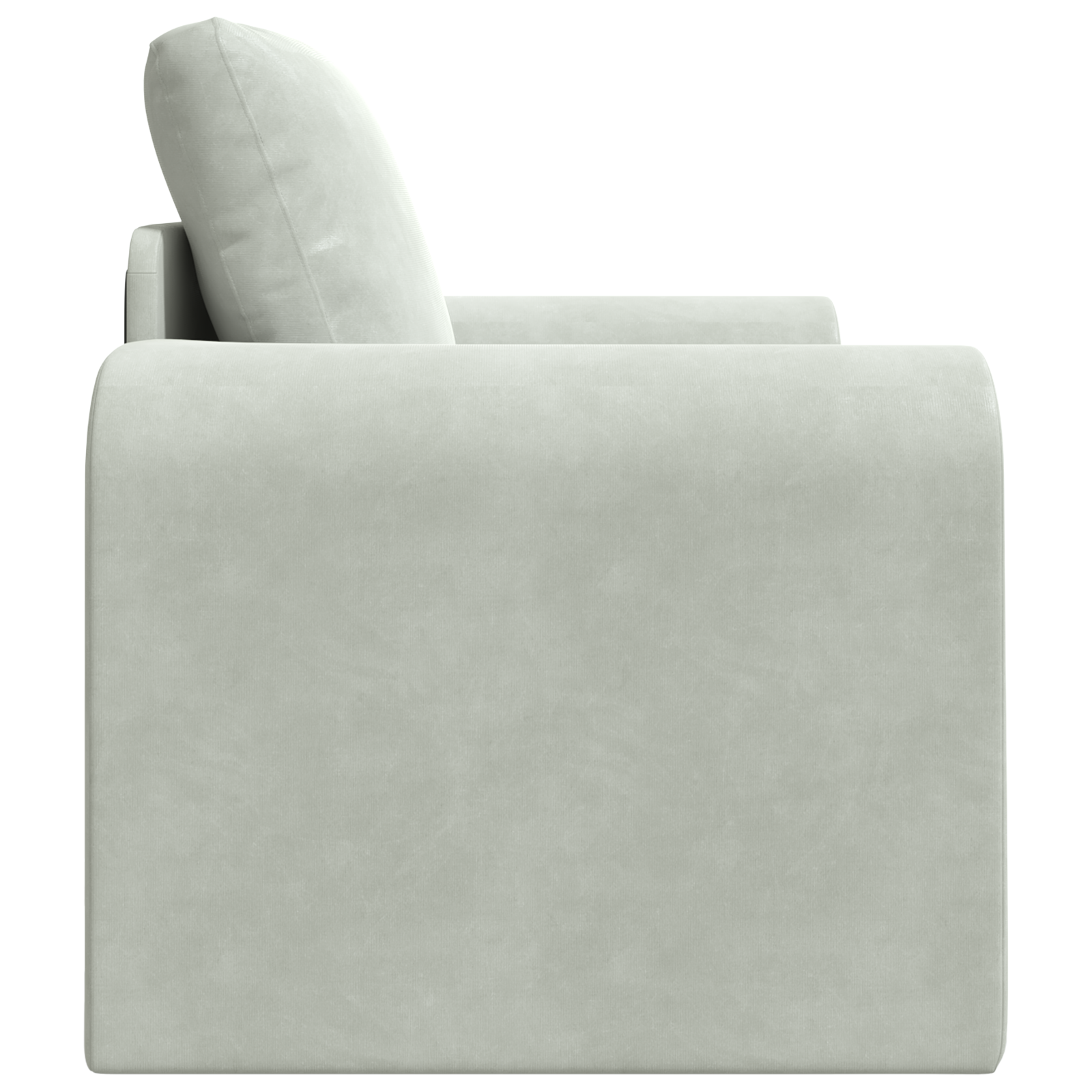 Floor Sofa Bed 2-in-1 Light Grey 98x71x83 cm Velvet - Image 6