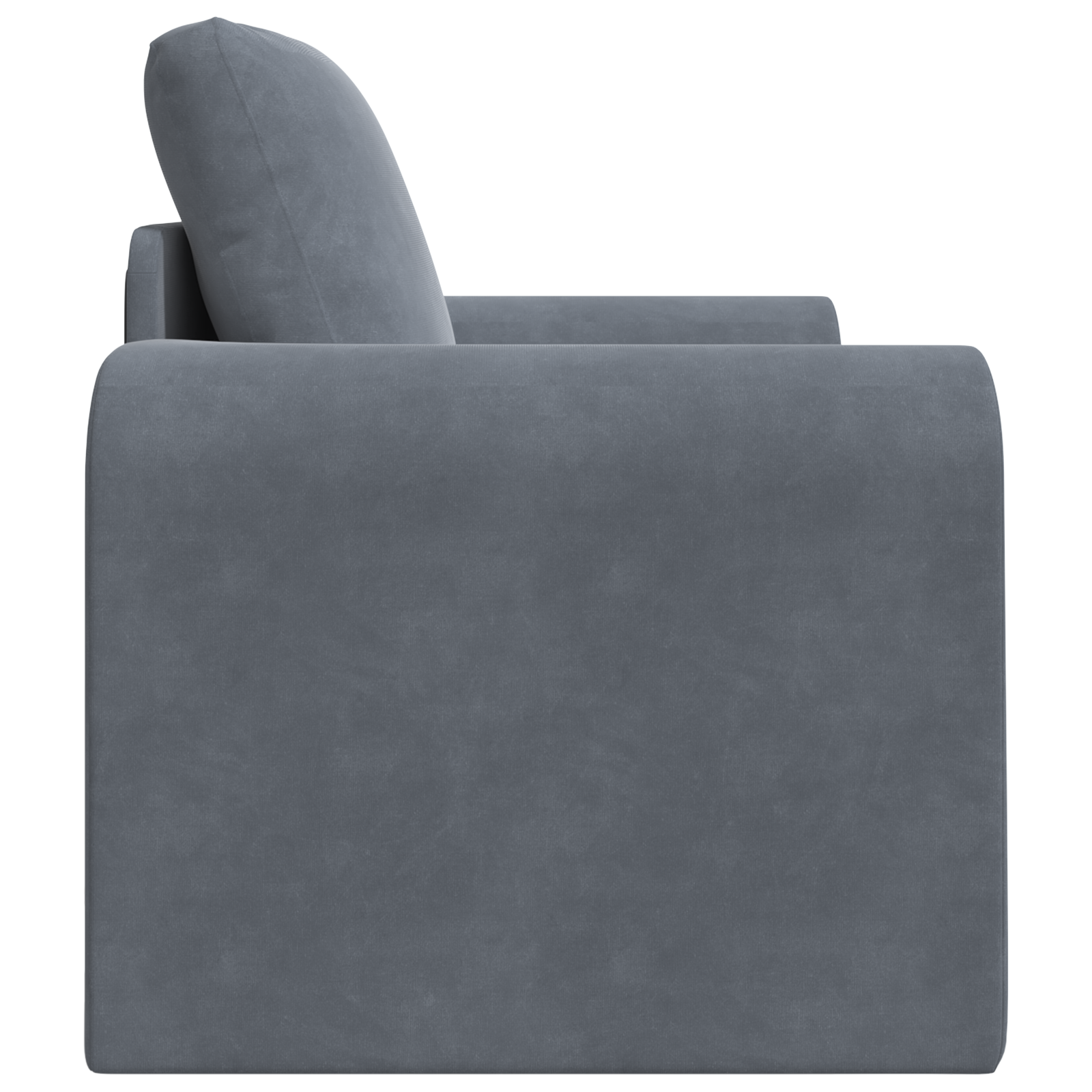 Floor Sofa Bed 2-in-1 Dark Grey 98x71x83 cm Velvet - Image 6