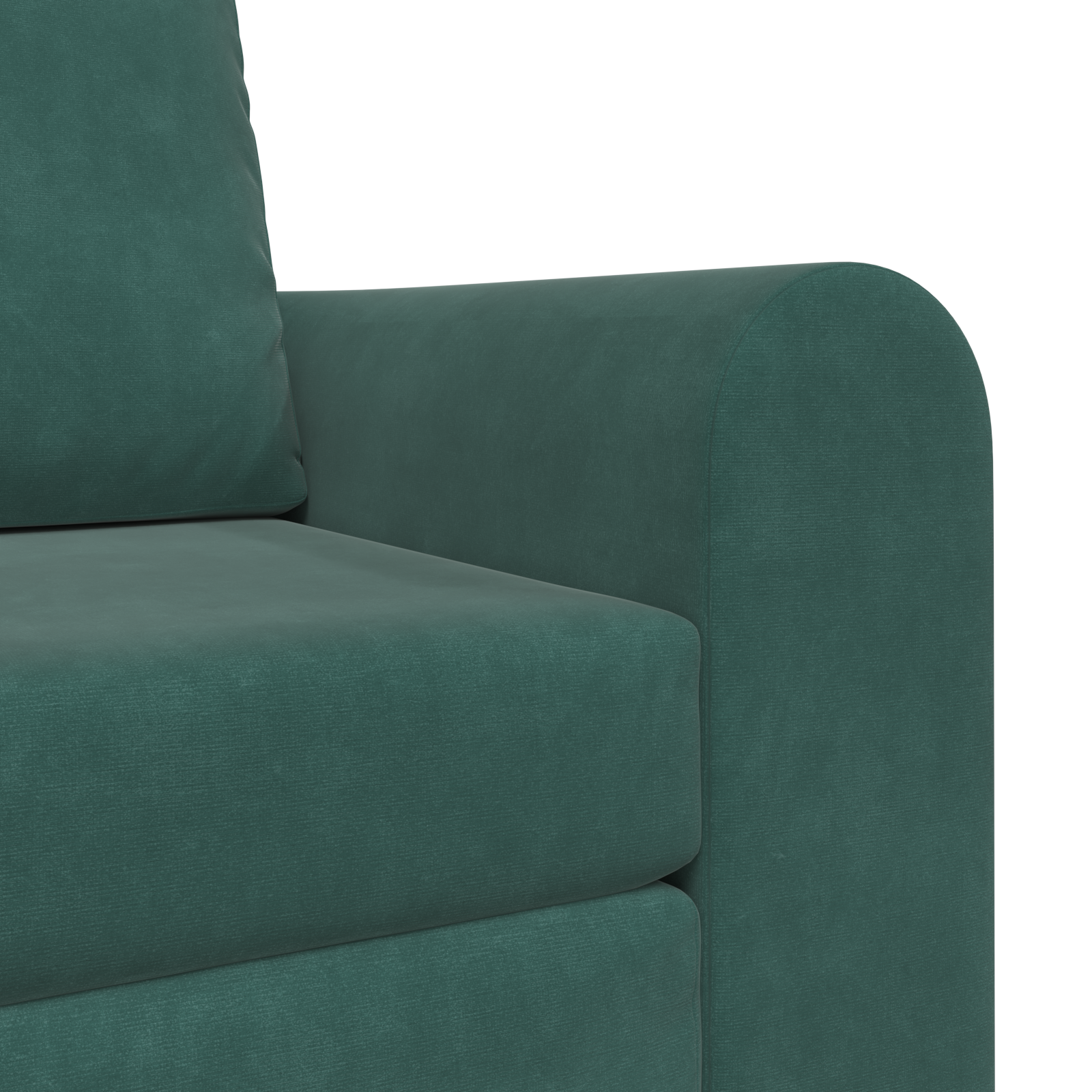 Floor Sofa Bed 2-in-1 Dark Green 98x71x83 cm Velvet - Image 8