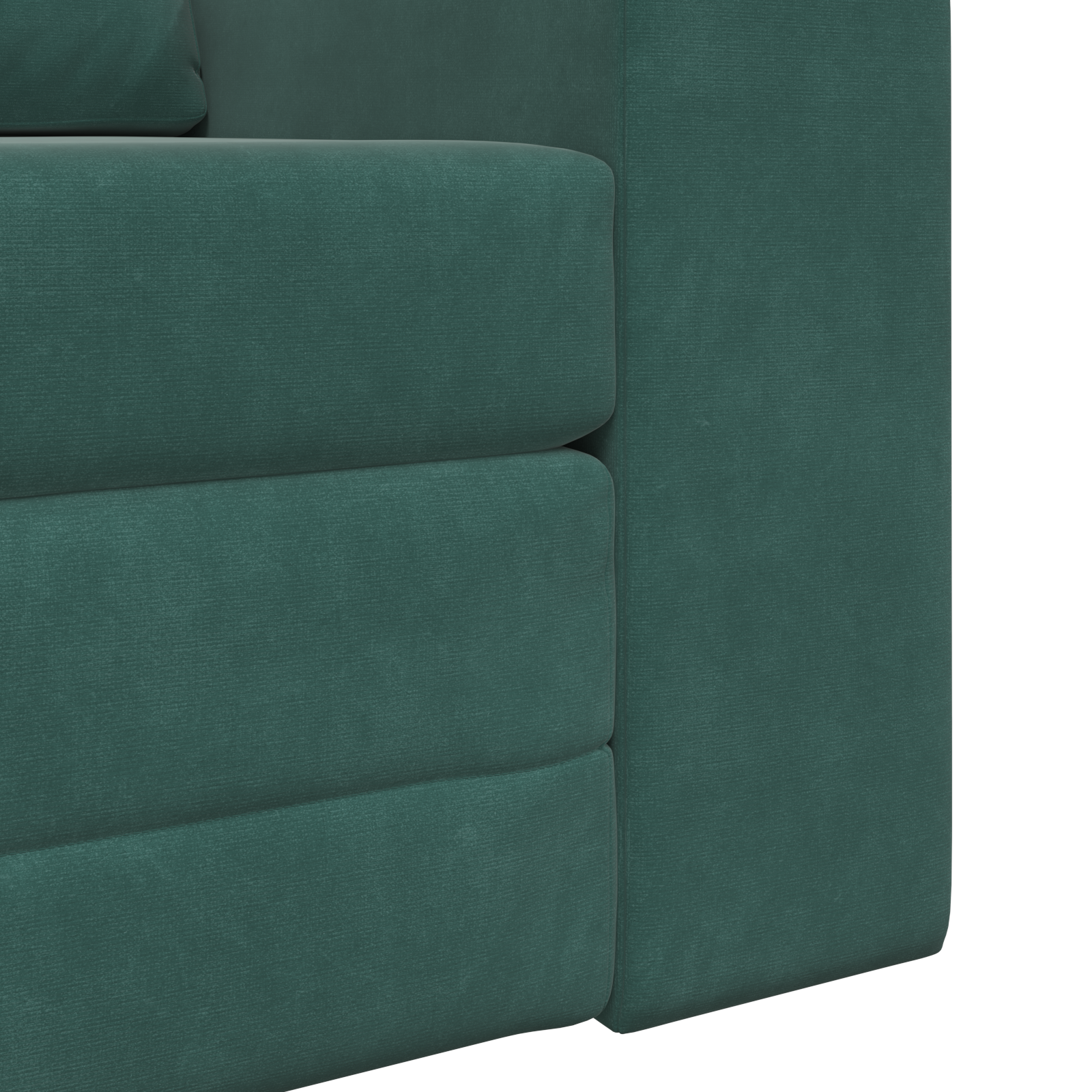 Floor Sofa Bed 2-in-1 Dark Green 98x71x83 cm Velvet - Image 9