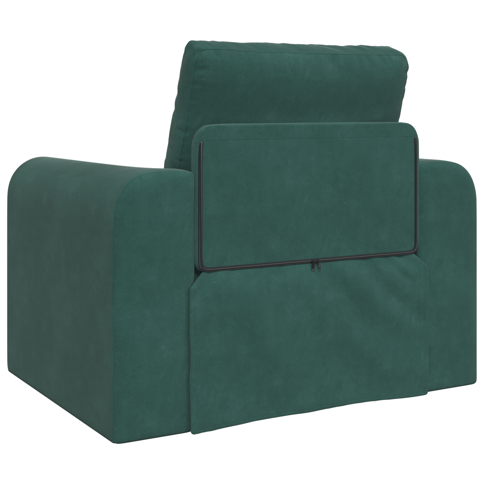 Floor Sofa Bed 2-in-1 Dark Green 98x71x83 cm Velvet - Image 7