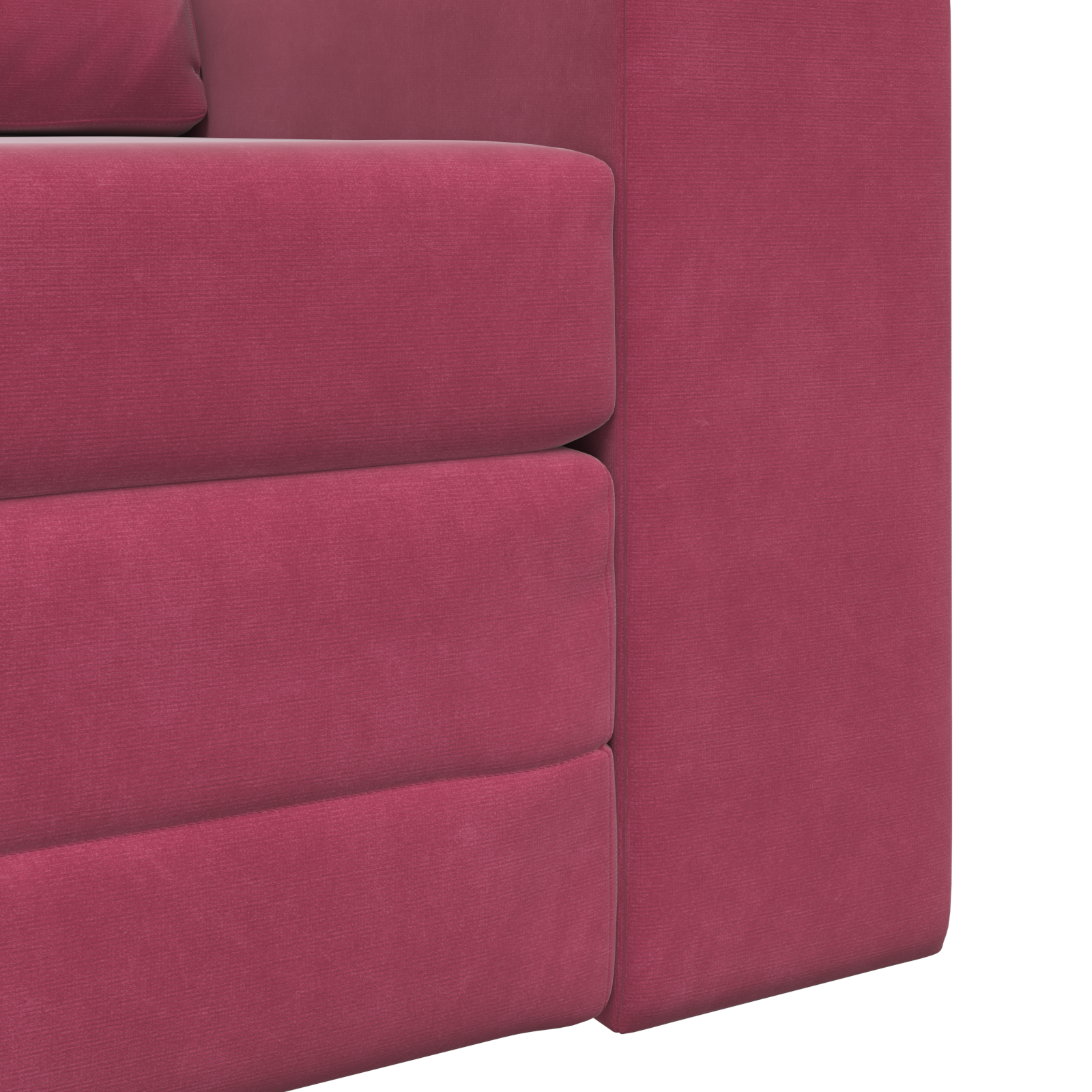Floor Sofa Bed 2-in-1 Wine Red 98x71x83 cm Velvet - Image 9