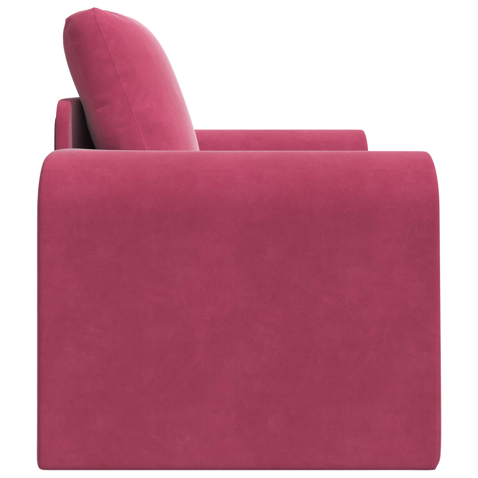 Floor Sofa Bed 2-in-1 Wine Red 98x71x83 cm Velvet - Image 6