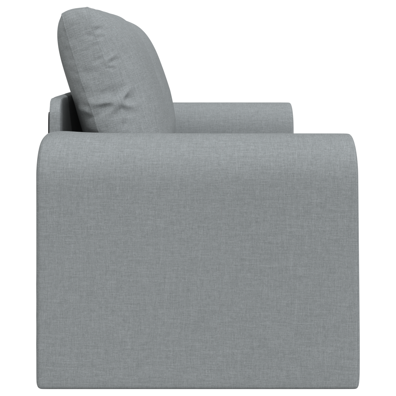 Floor Sofa Bed 2-in-1 Light Grey 148x71x83 cm Fabric - Image 7