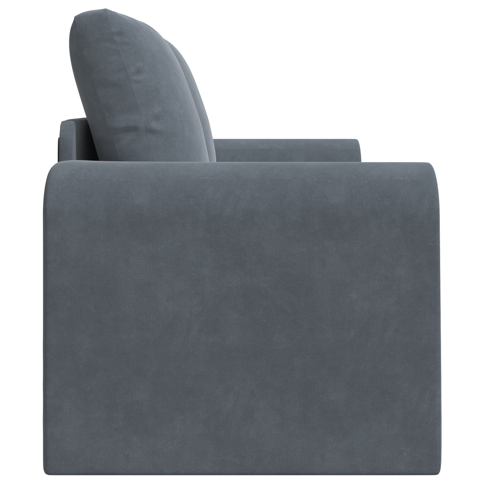 Floor Sofa Bed 2-in-1 Dark Grey 148x71x83 cm Velvet - Image 7