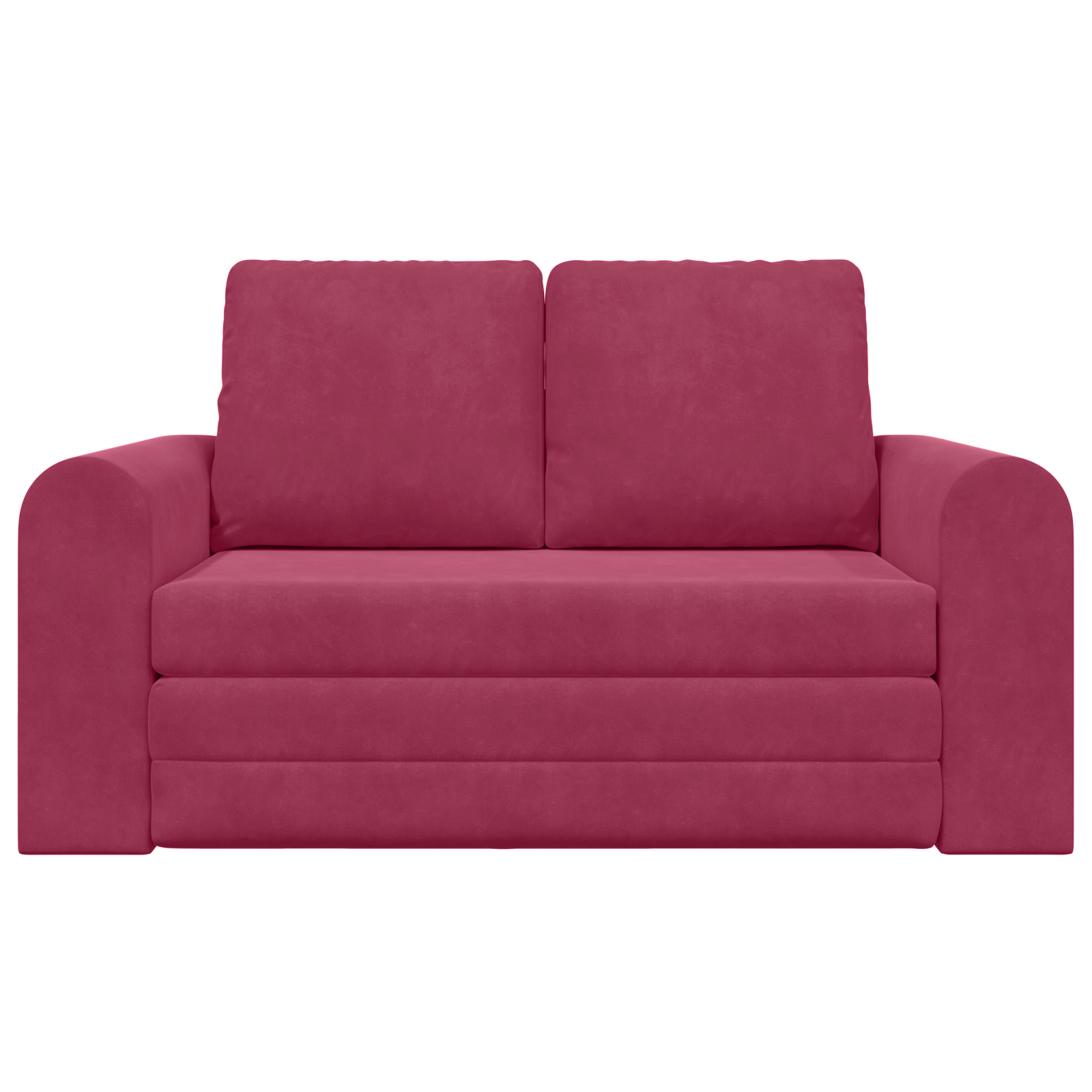 Floor Sofa Bed 2-in-1 Wine Red 148x71x83 cm Velvet - Image 6