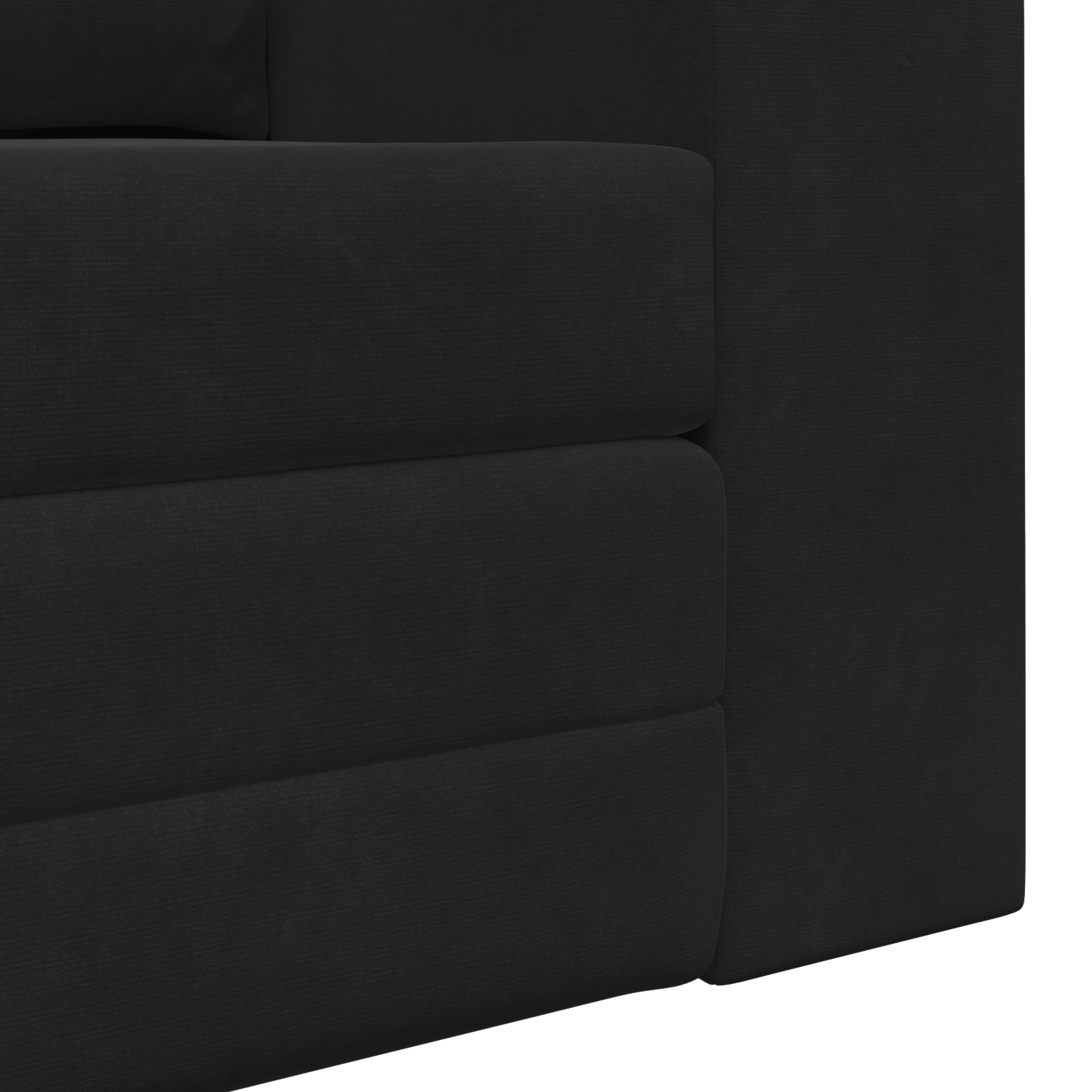 Floor Sofa Bed 2-in-1 Black 148x71x83 cm Velvet - Image 10