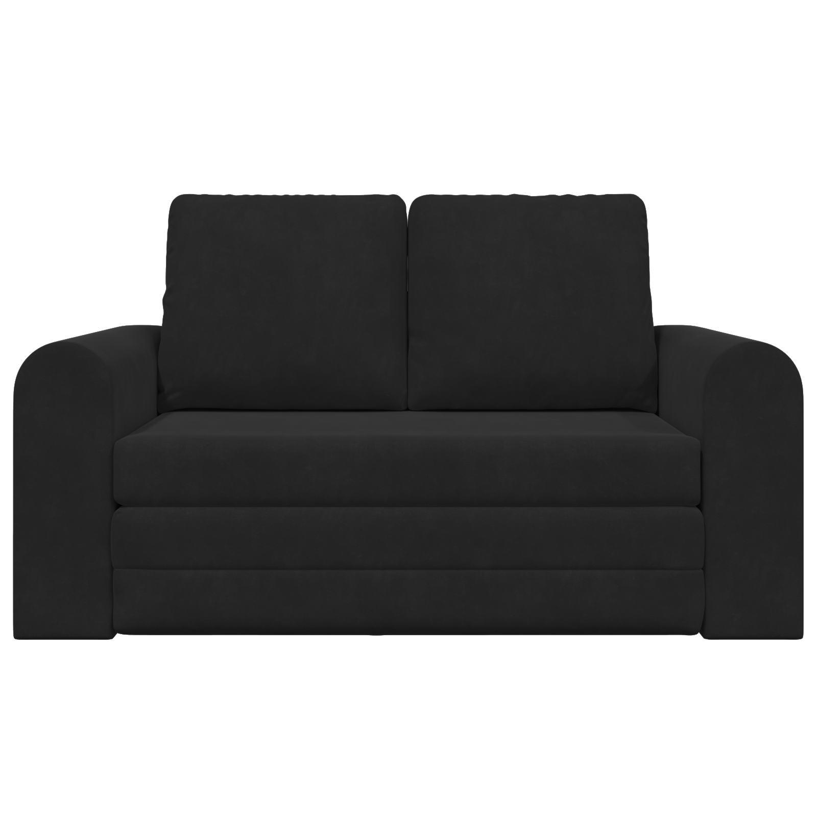 Floor Sofa Bed 2-in-1 Black 148x71x83 cm Velvet - Image 6