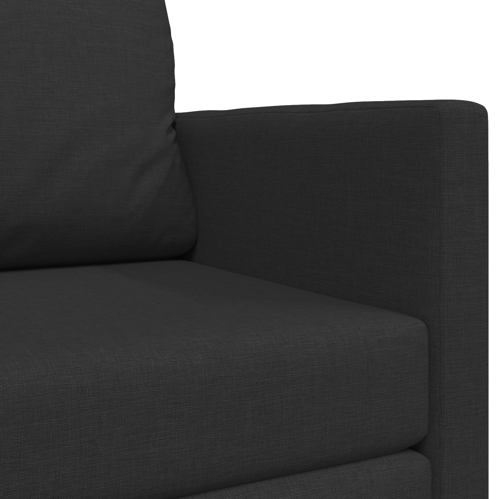 Floor Sofa Bed 2-in-1 Black 124x71x78 cm Fabric - Image 9