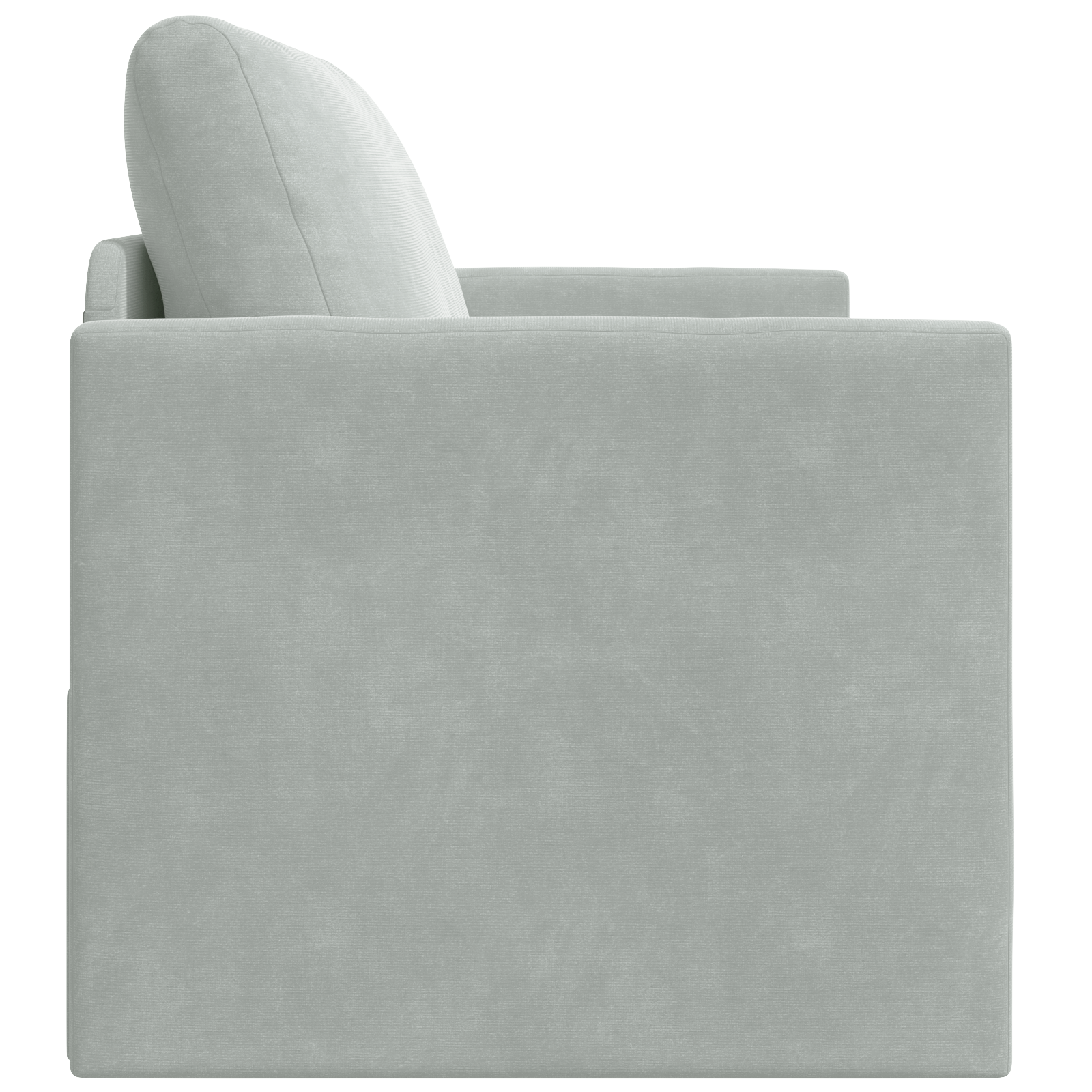 Floor Sofa Bed 2-in-1 Light Grey 124x204x61 cm Velvet - Image 7