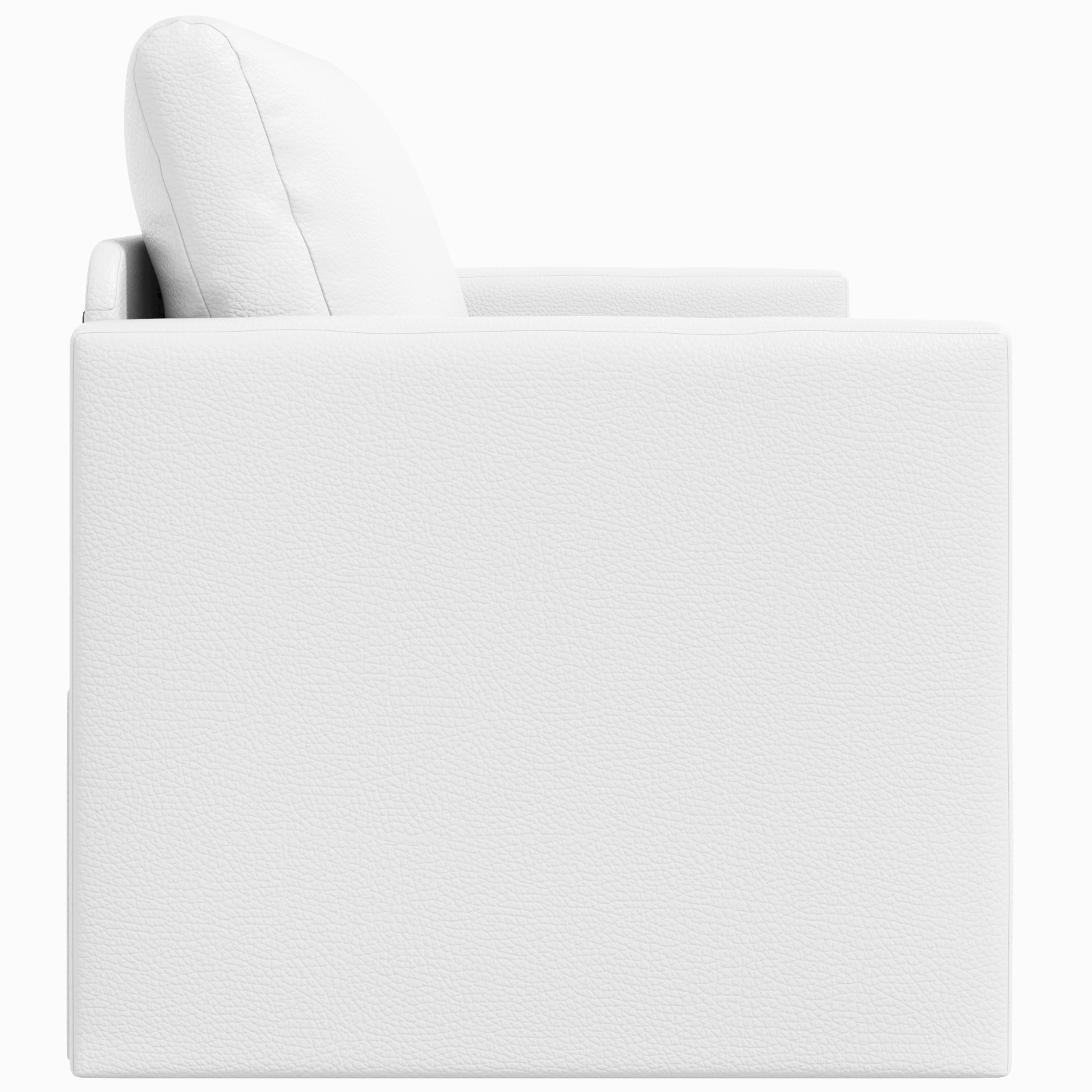 Floor Sofa Bed 2-in-1 White 124x71x78 cm Artificial Leather - Image 7