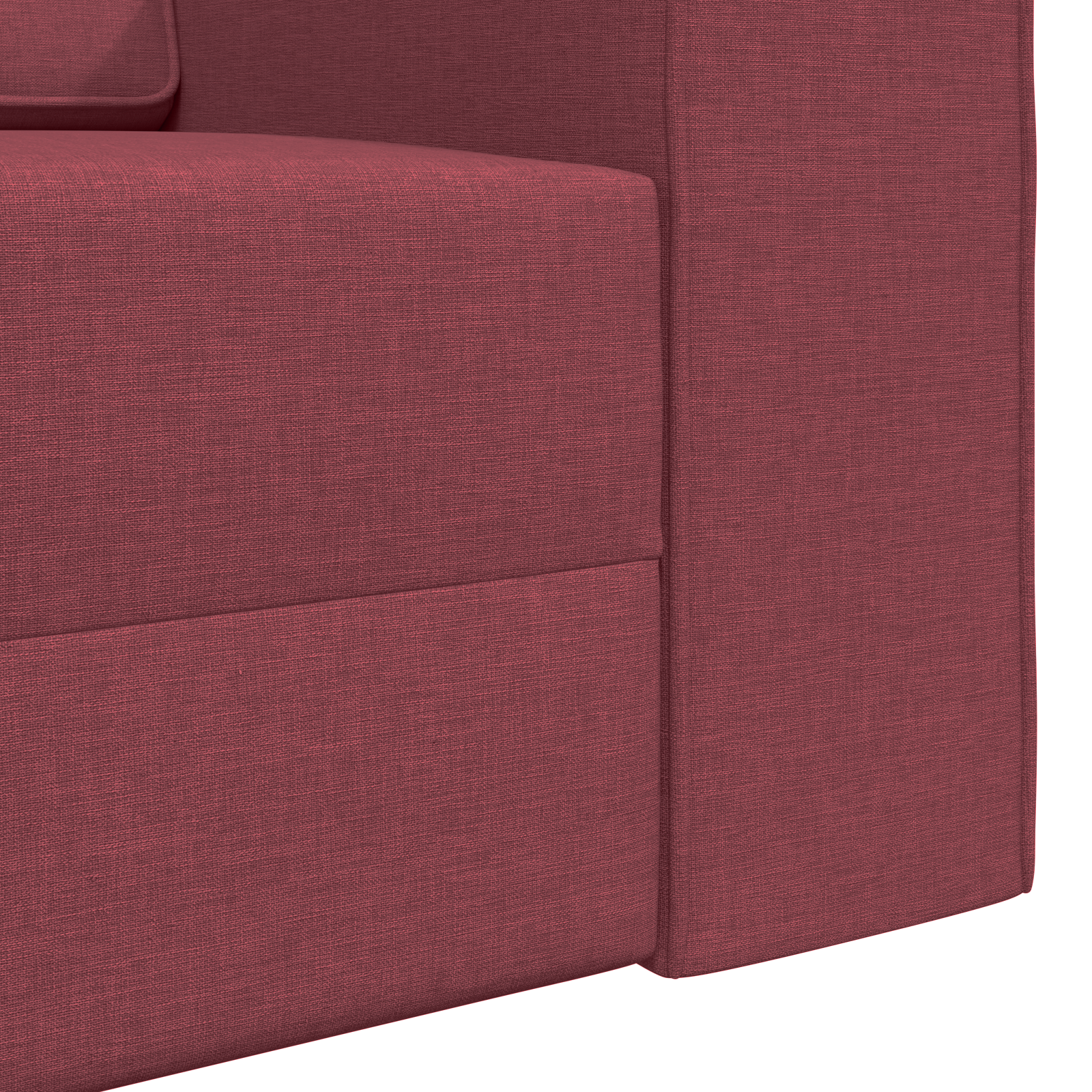 Floor Sofa Bed 2-in-1 Wine Red 245x150x60.5 cm Fabric - Image 9