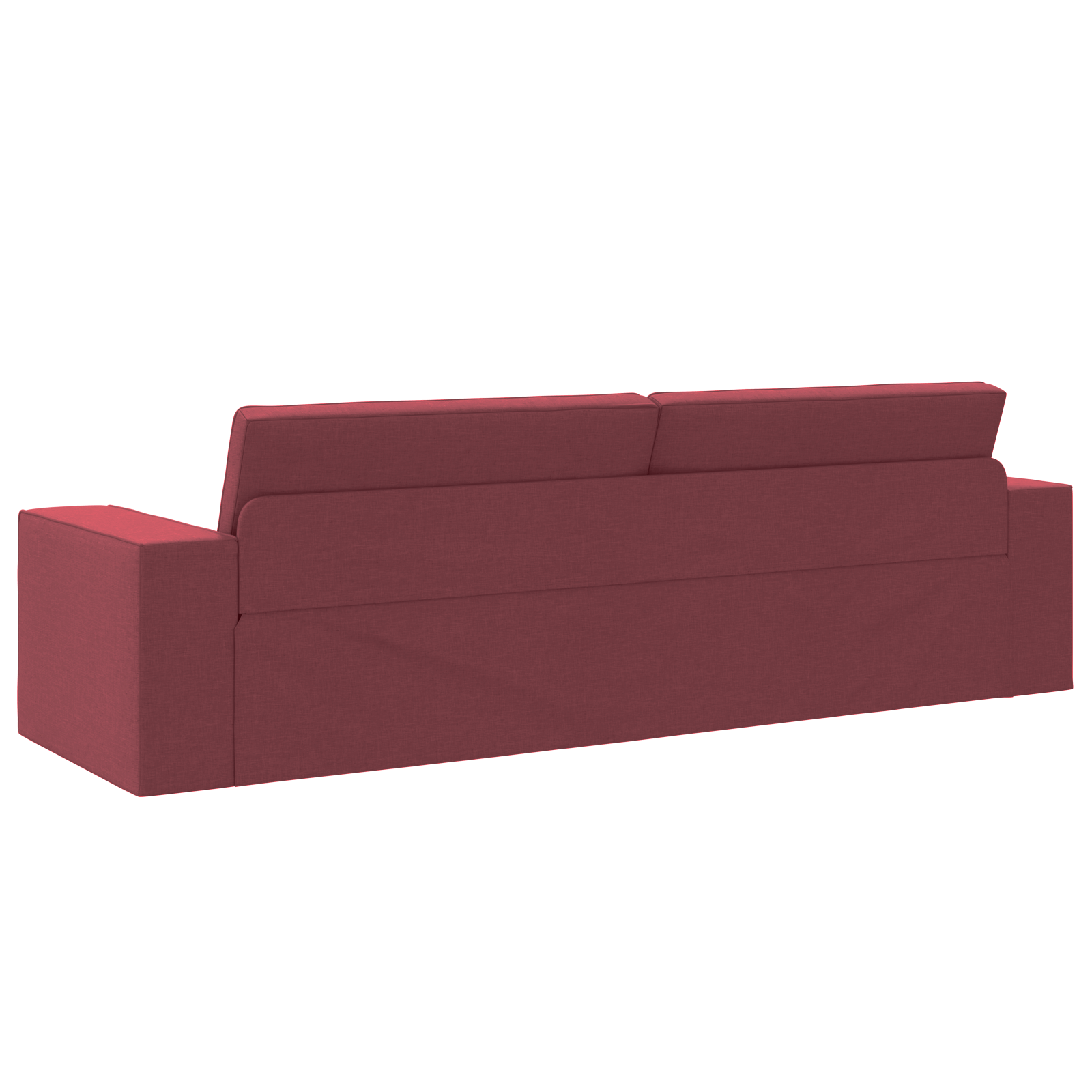 Floor Sofa Bed 2-in-1 Wine Red 245x150x60.5 cm Fabric - Image 7