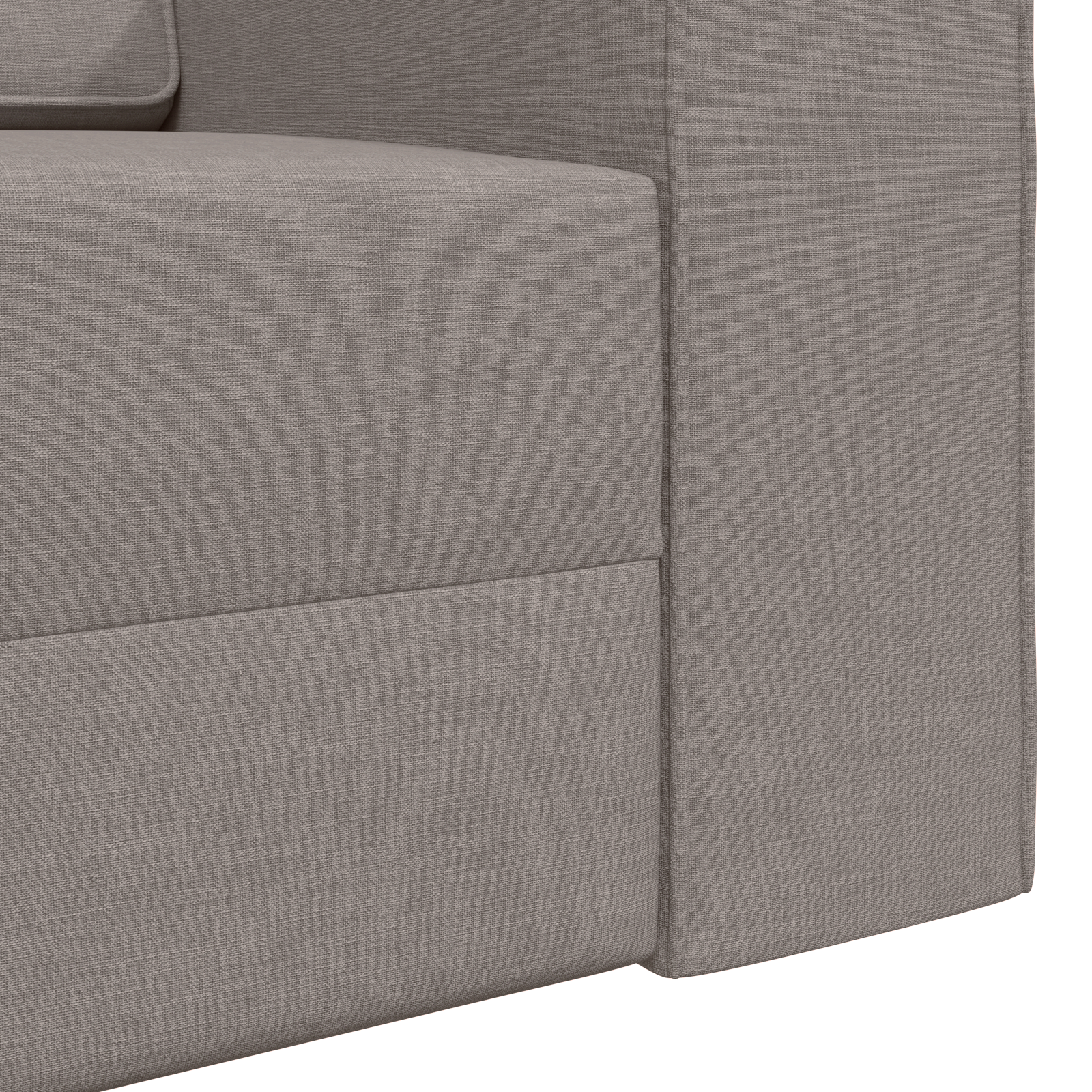 Floor Sofa Bed 2-in-1 Taupe 245x150x60.5 cm Fabric - Image 9