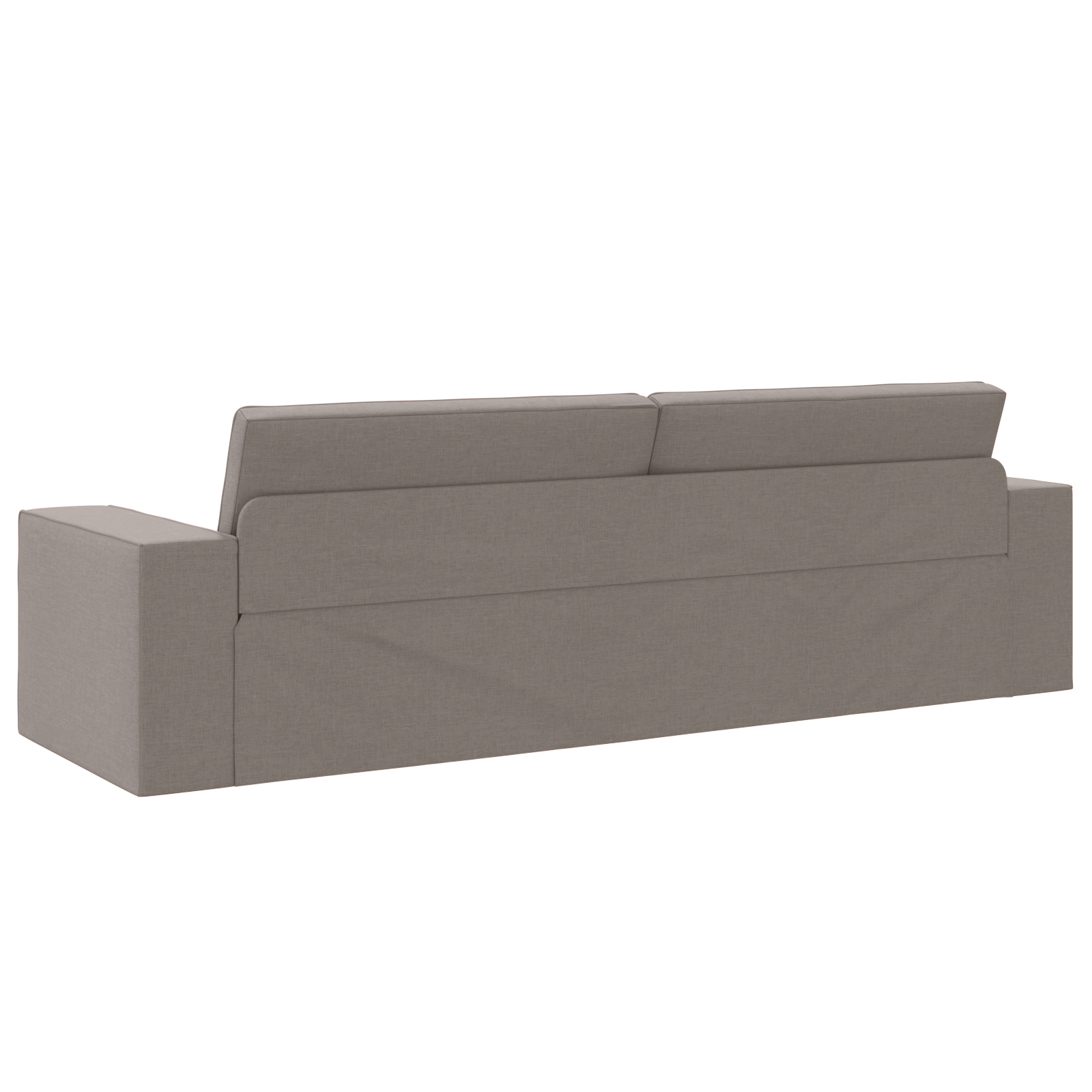Floor Sofa Bed 2-in-1 Taupe 245x150x60.5 cm Fabric - Image 7