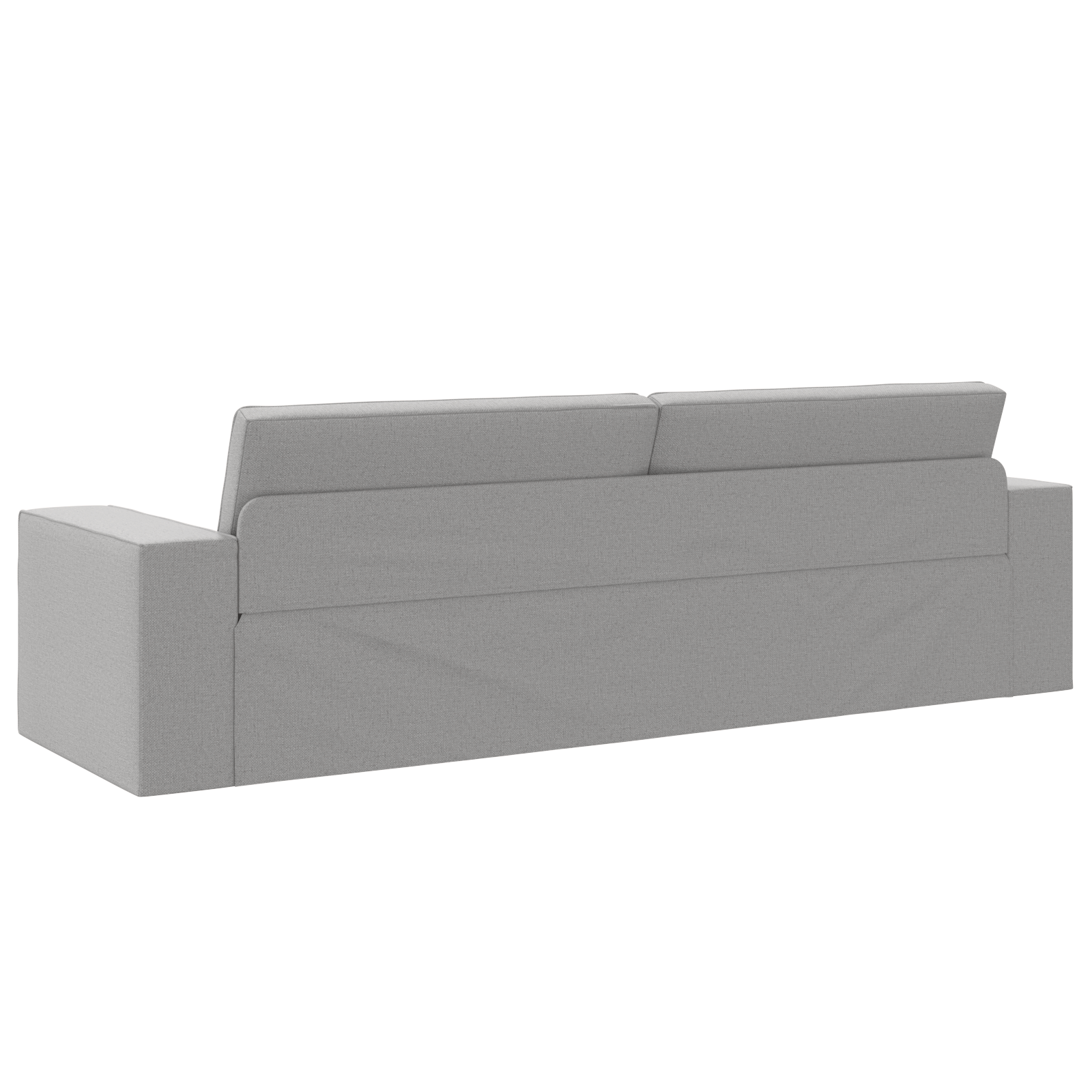 Floor Sofa Bed 2-in-1 Cloud Grey 245x150x60.5 cm Fabric - Image 7