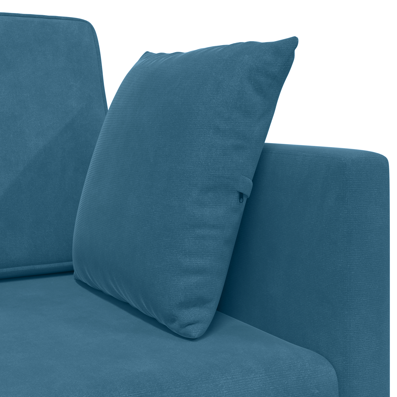 Floor Sofa Bed 2-in-1 Blue 213x144x60 cm Velvet - Image 9
