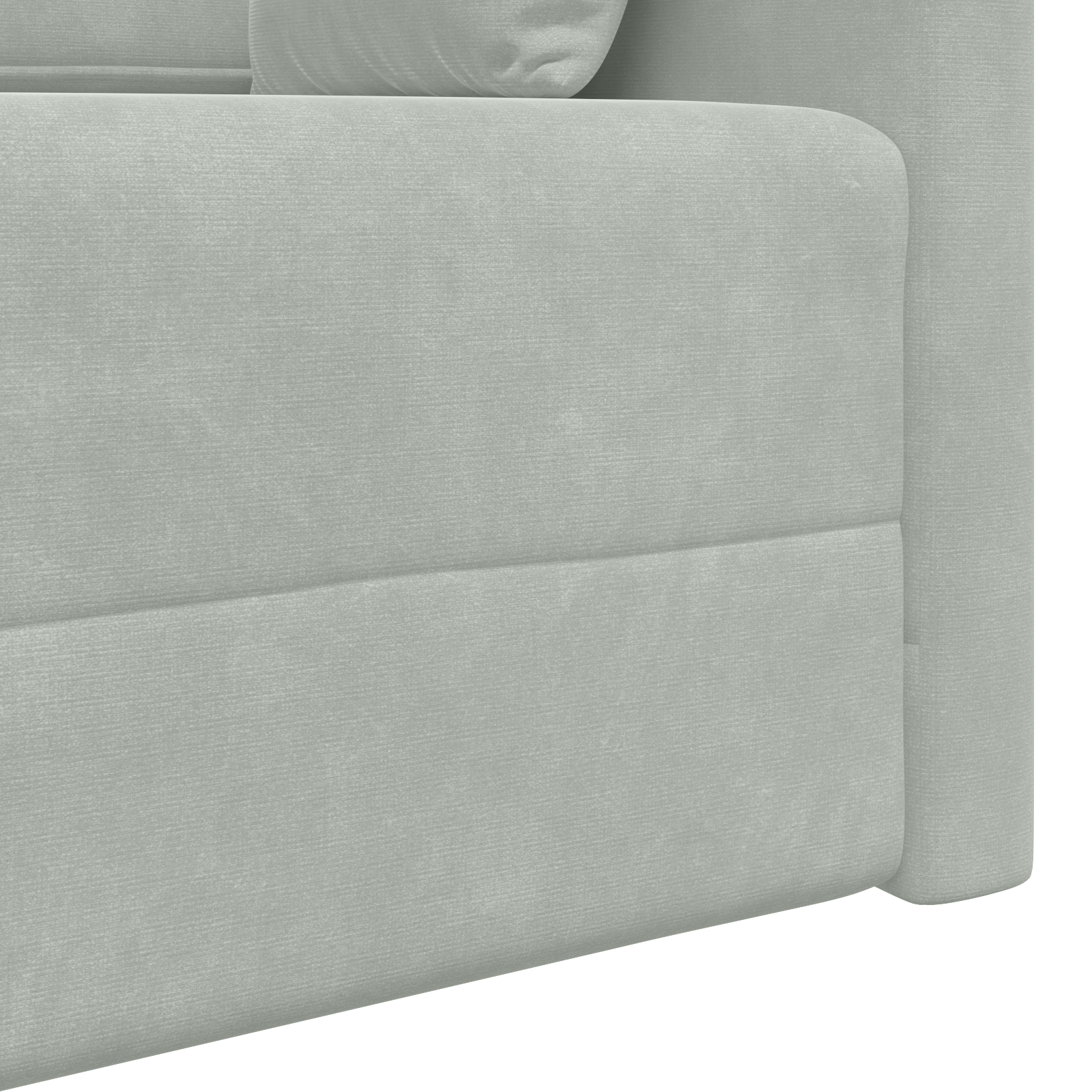 Floor Sofa Bed 2-in-1 Light Grey 213x144x60 cm Velvet - Image 10