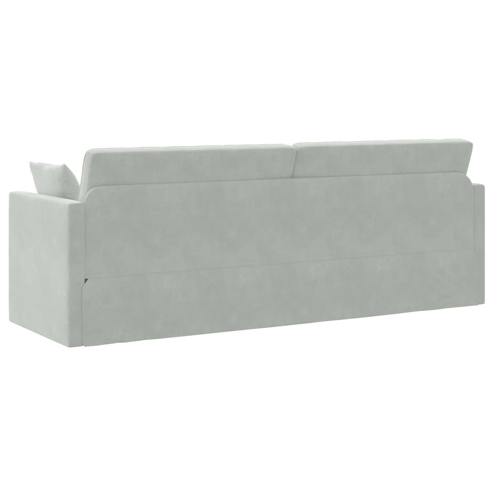 Floor Sofa Bed 2-in-1 Light Grey 213x144x60 cm Velvet - Image 8