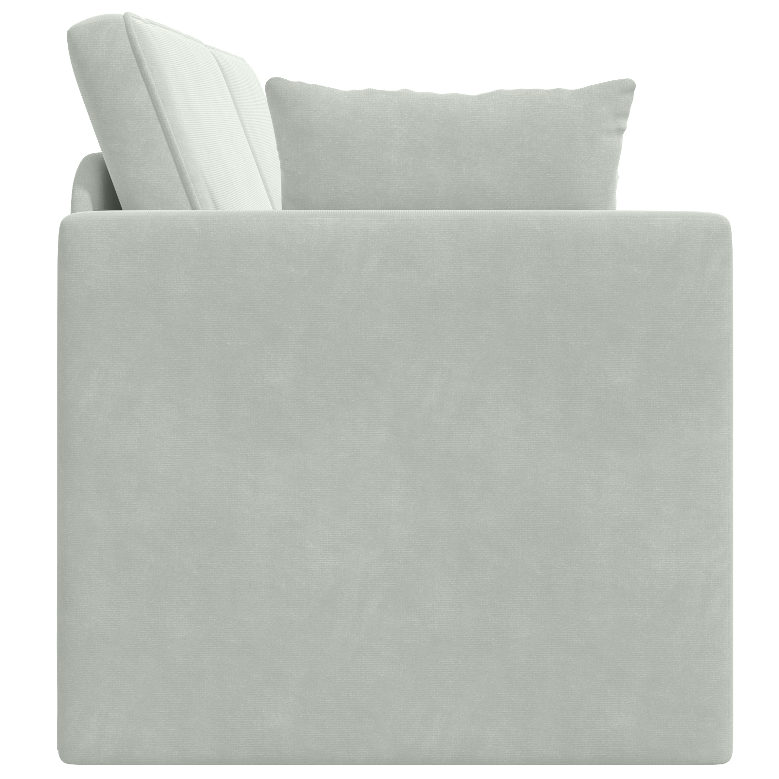 Floor Sofa Bed 2-in-1 Light Grey 213x144x60 cm Velvet - Image 7