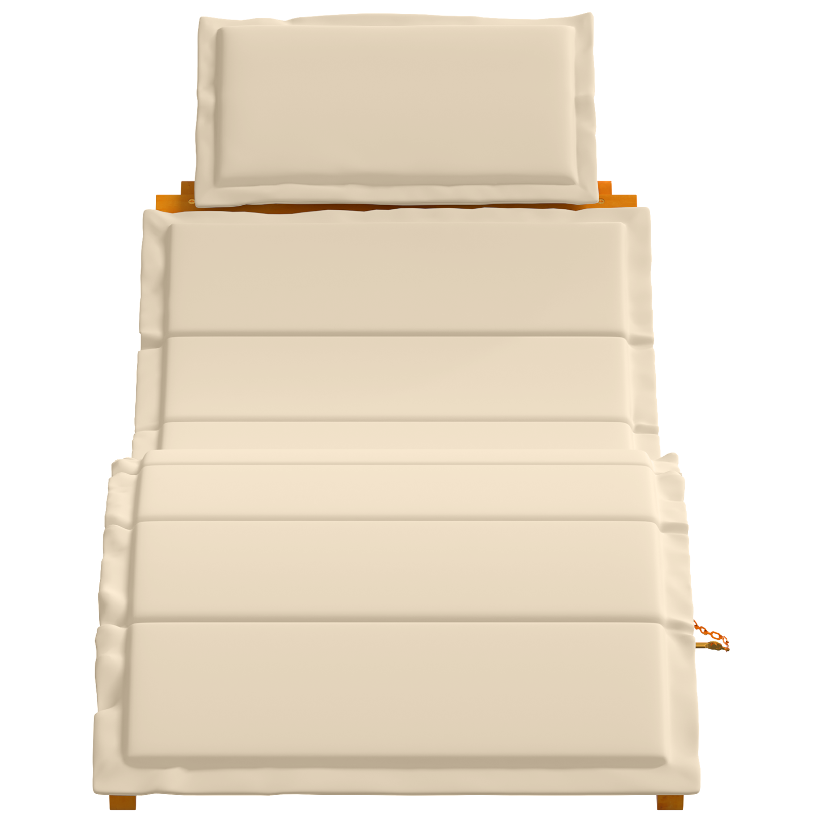 Шезлонги с възглавници 2 бр Бежов Масивна акациева дървесина - Image 5