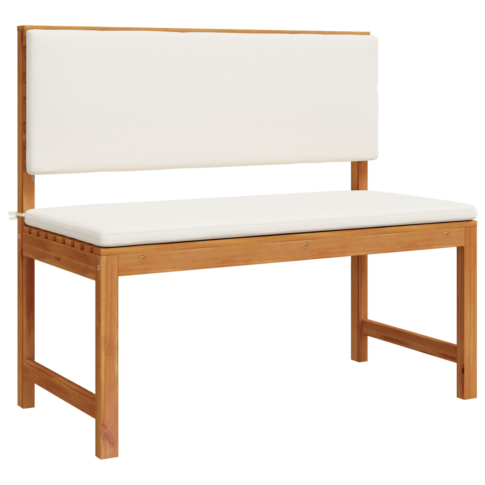 Garden Bench with Cushions 100x50x91 cm Solid Wood Acacia - Image 2