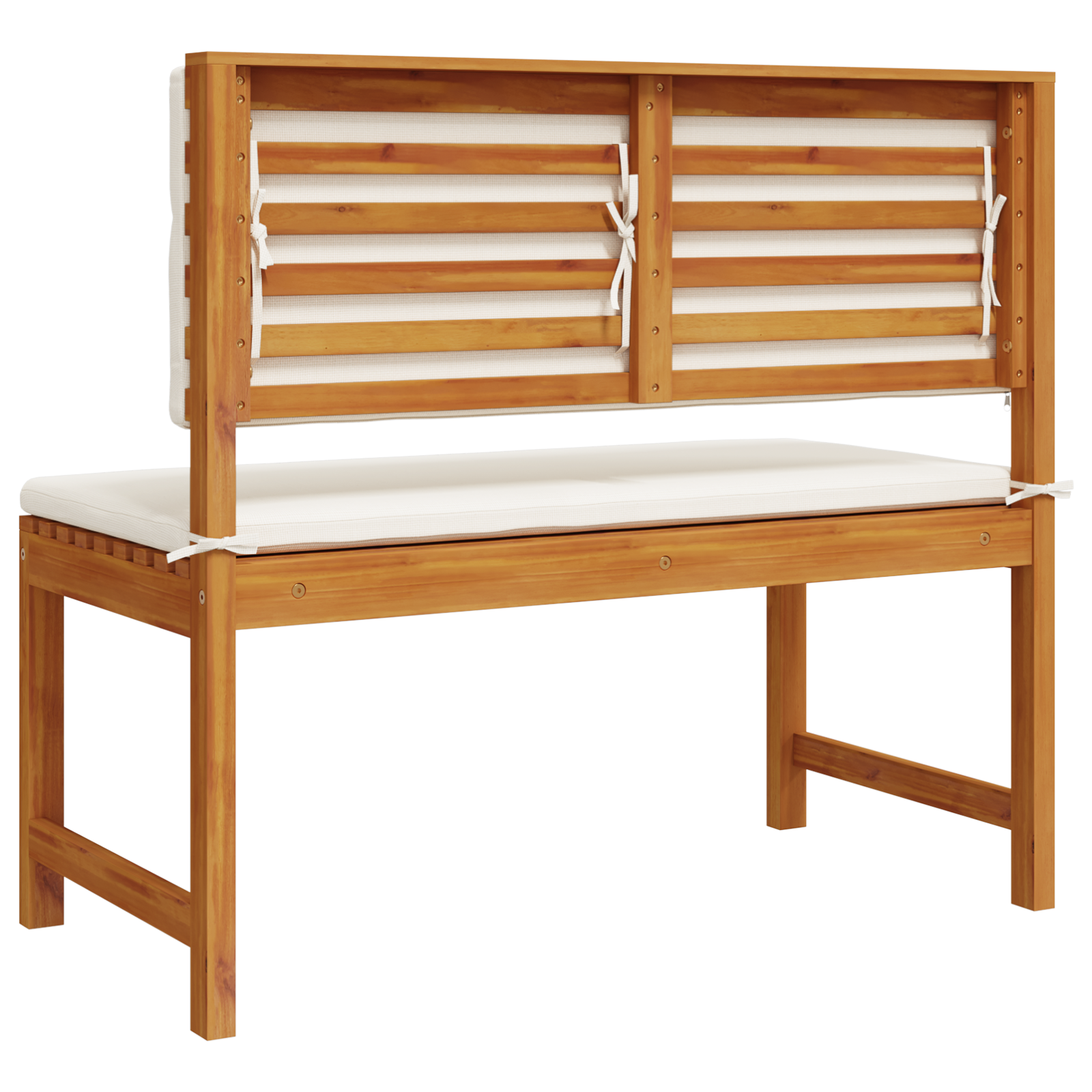 Garden Bench with Cushions 100x50x91 cm Solid Wood Acacia - Image 5